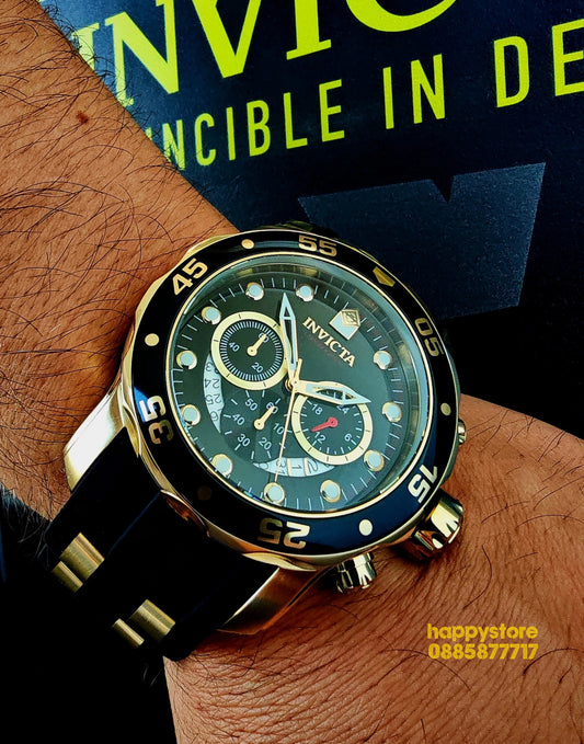 INVICTA Pro Diver SCUBA black/gold 48 mm