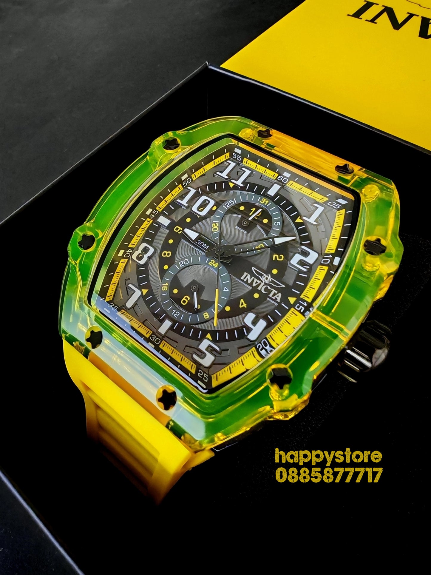 INVICTA Cyclone Yellow/Black 49 mm