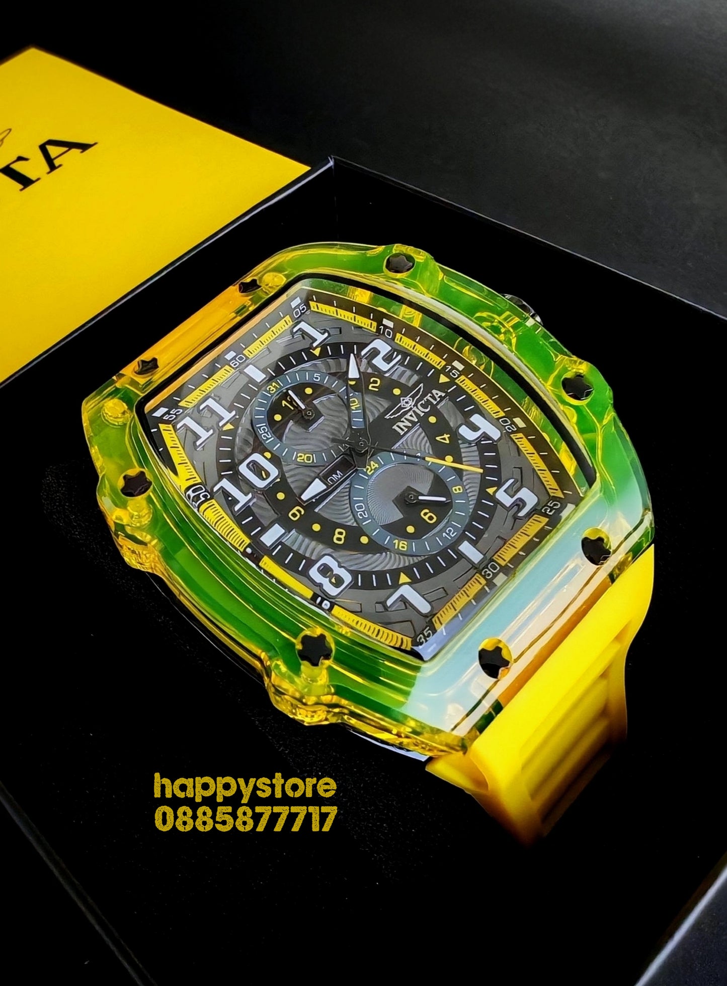INVICTA Cyclone Yellow/Black 49 mm