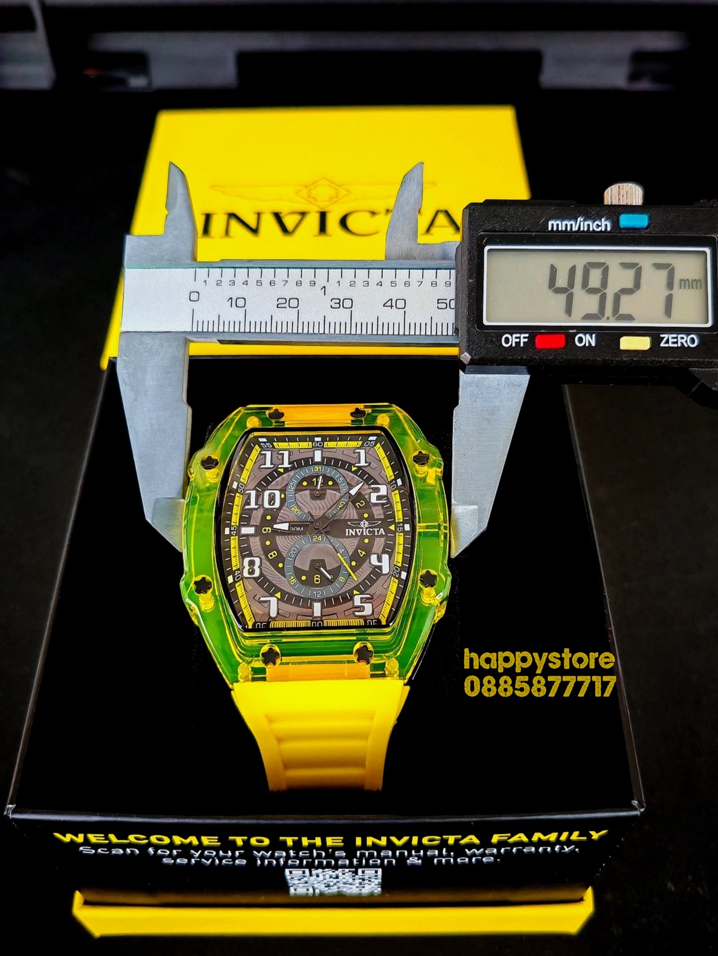 INVICTA Cyclone Yellow/Black 49 mm