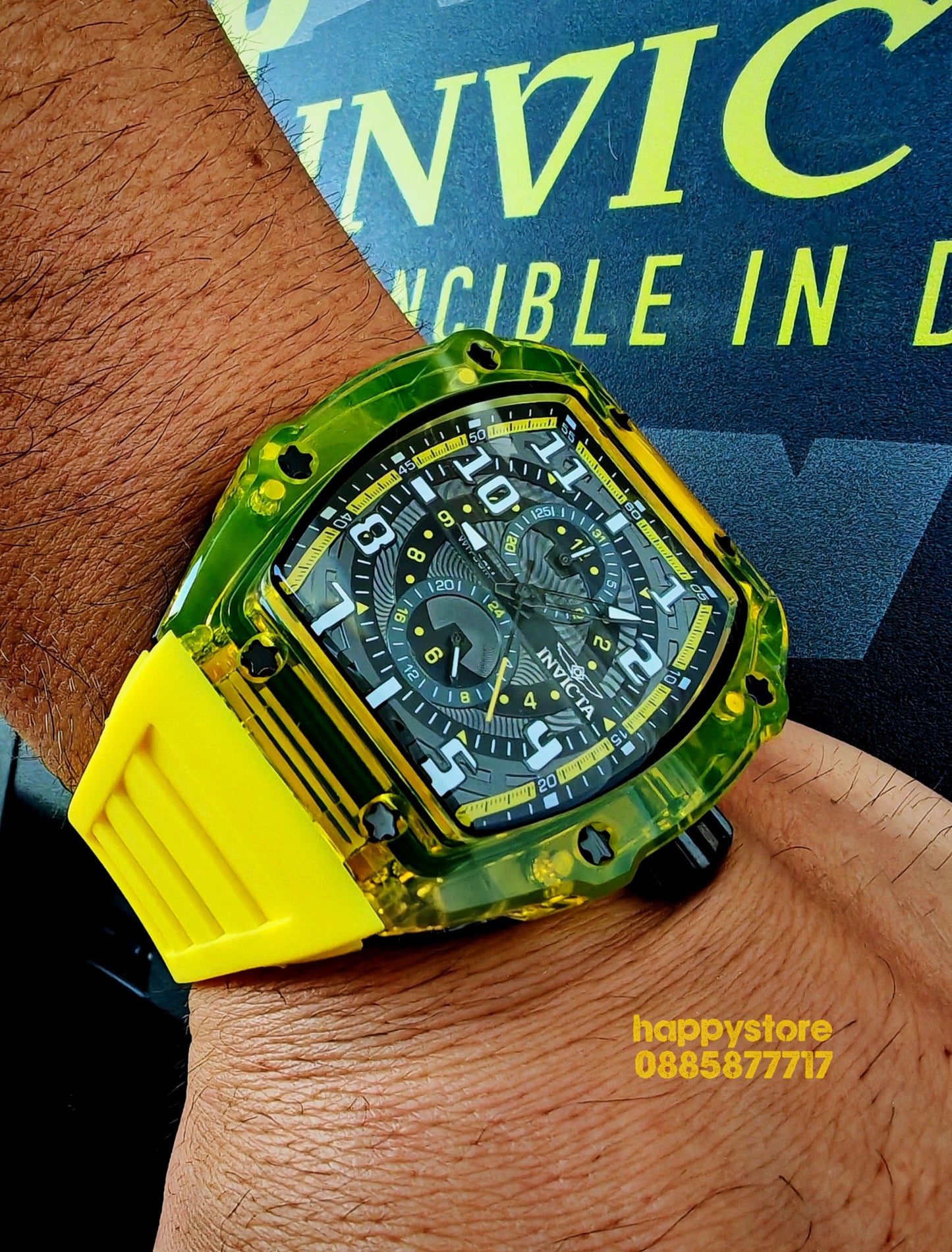 INVICTA Cyclone Yellow/Black 49 mm