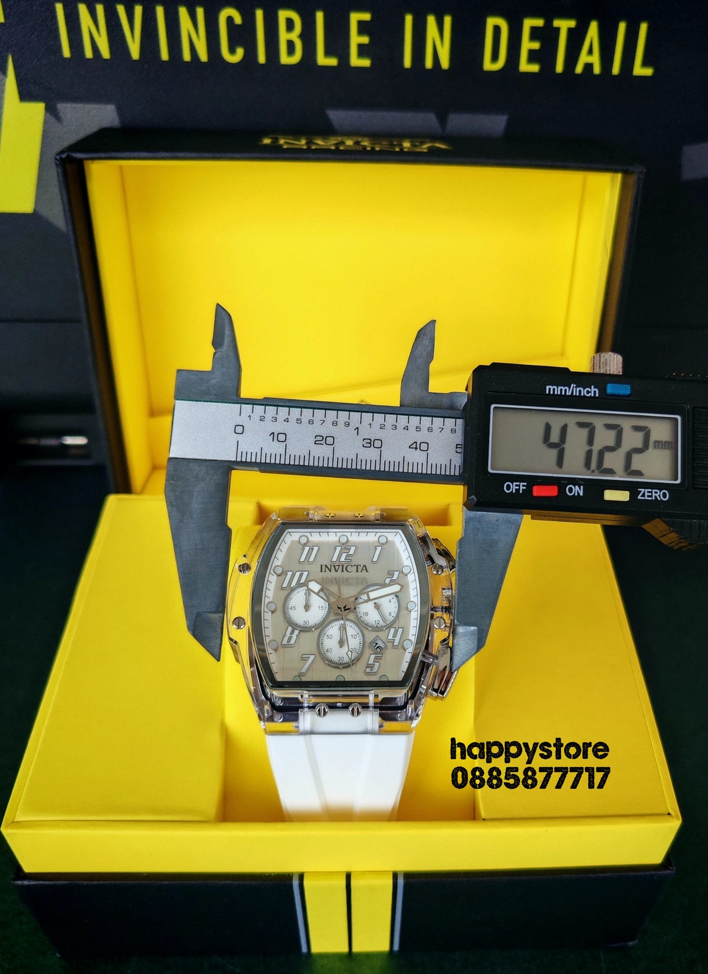 INVICTA Ghost white 47 mm