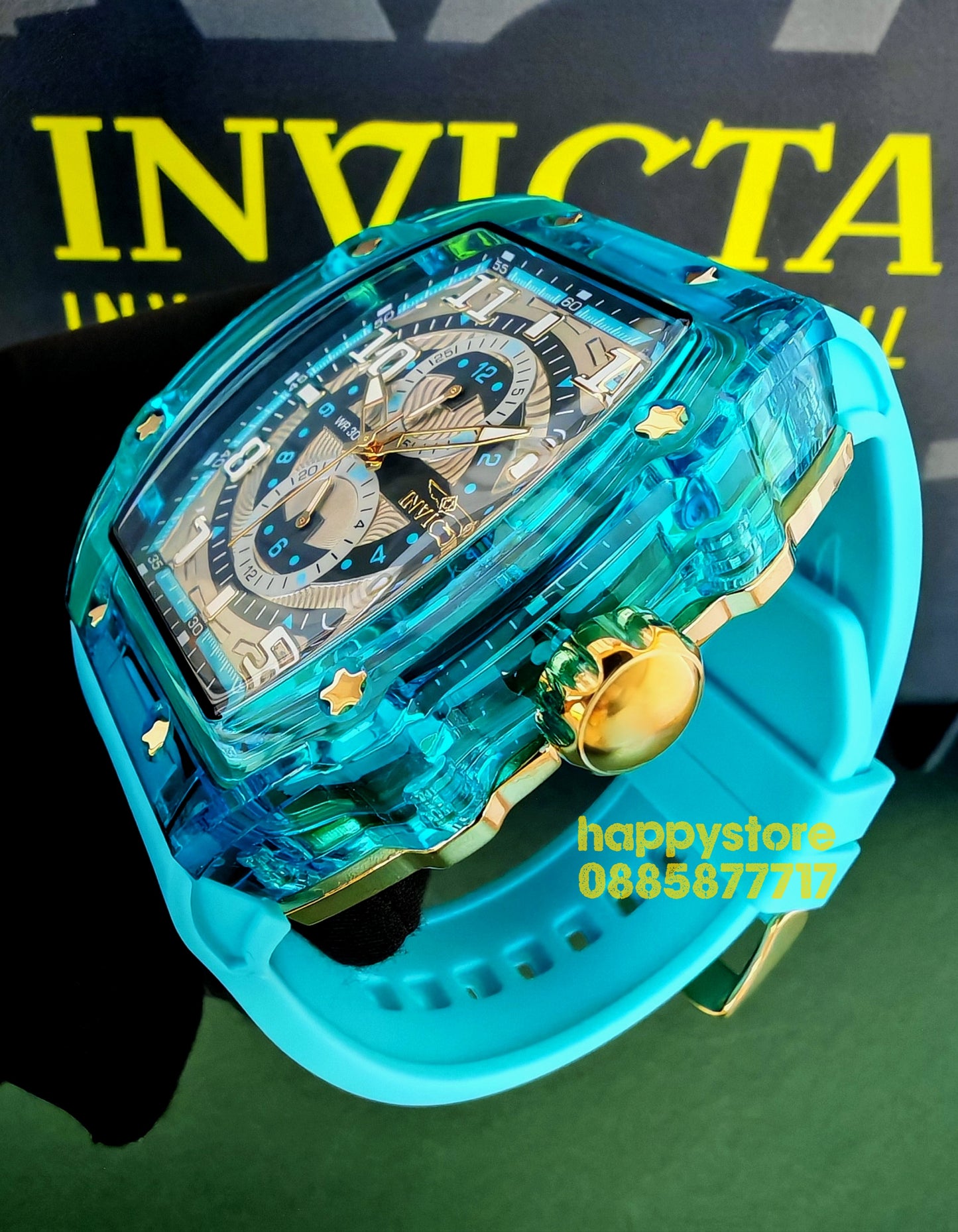 INVICTA Cyclone blue/gold 49 mm