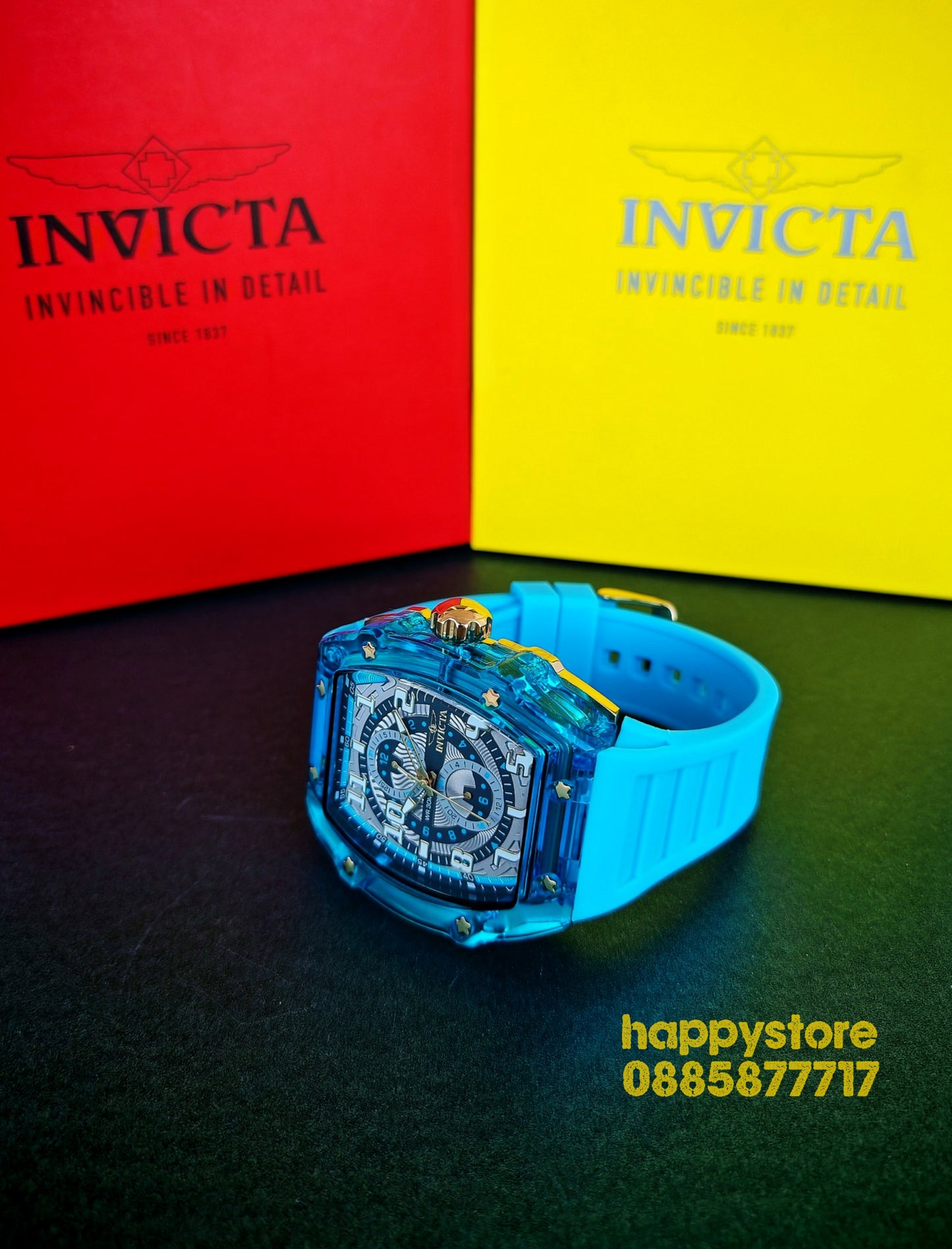 INVICTA Cyclone blue/gold 49 mm