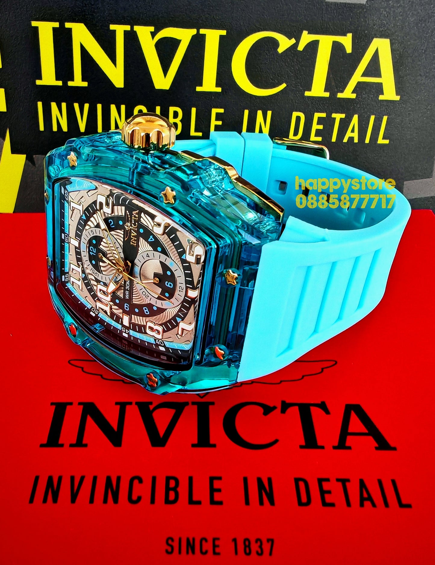 INVICTA Cyclone blue/gold 49 mm