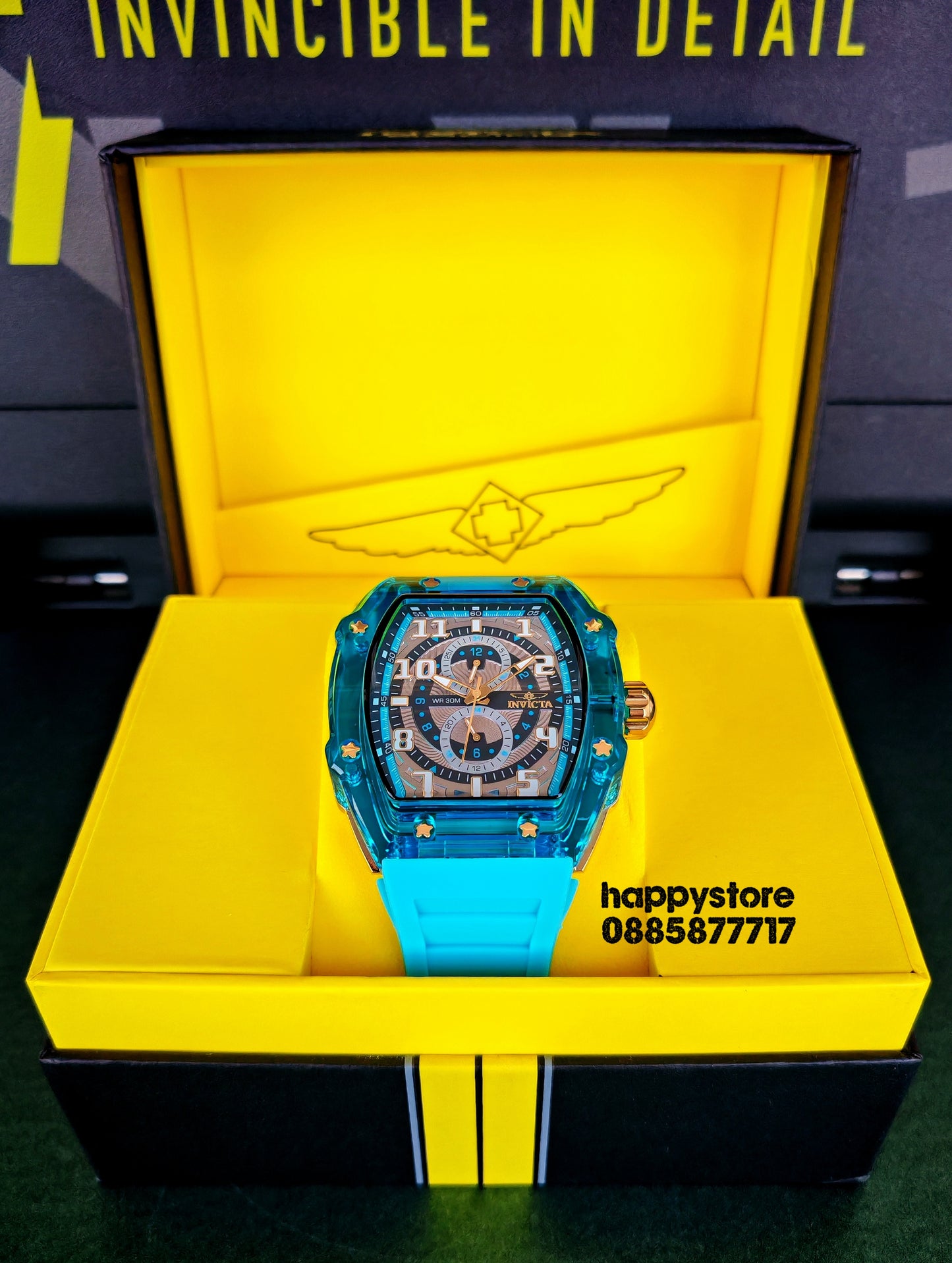 INVICTA Cyclone blue/gold 49 mm