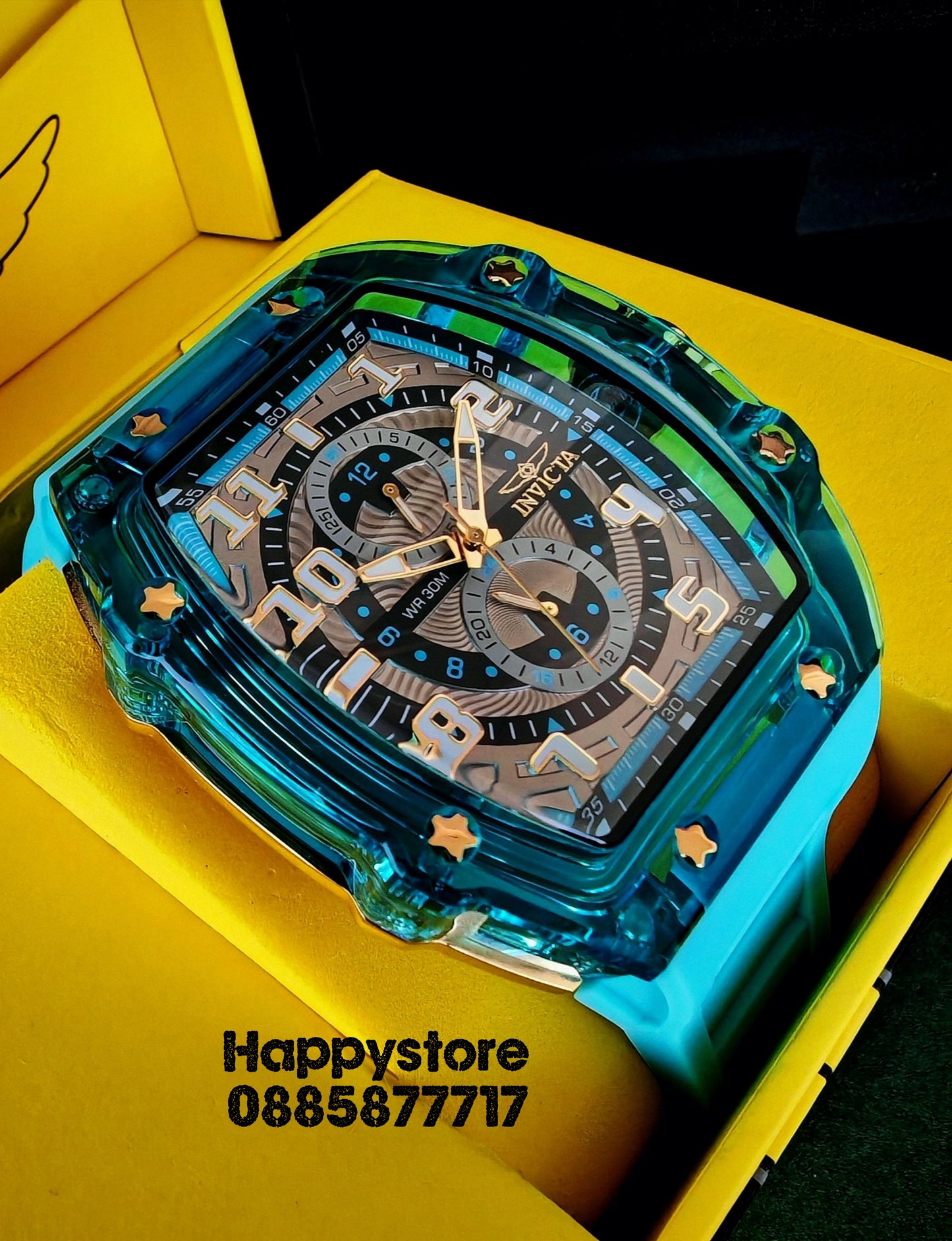 INVICTA Cyclone blue/gold 49 mm
