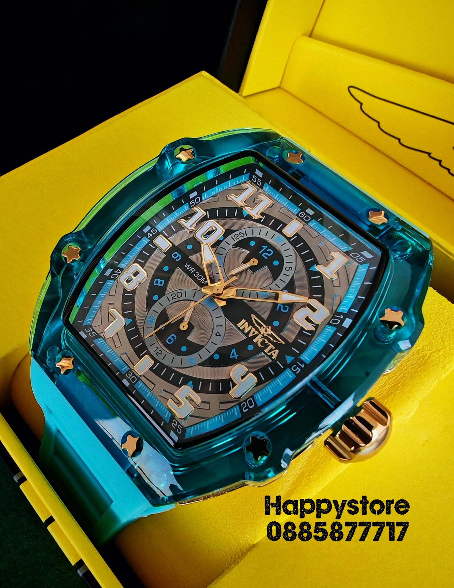 INVICTA Cyclone blue/gold 49 mm