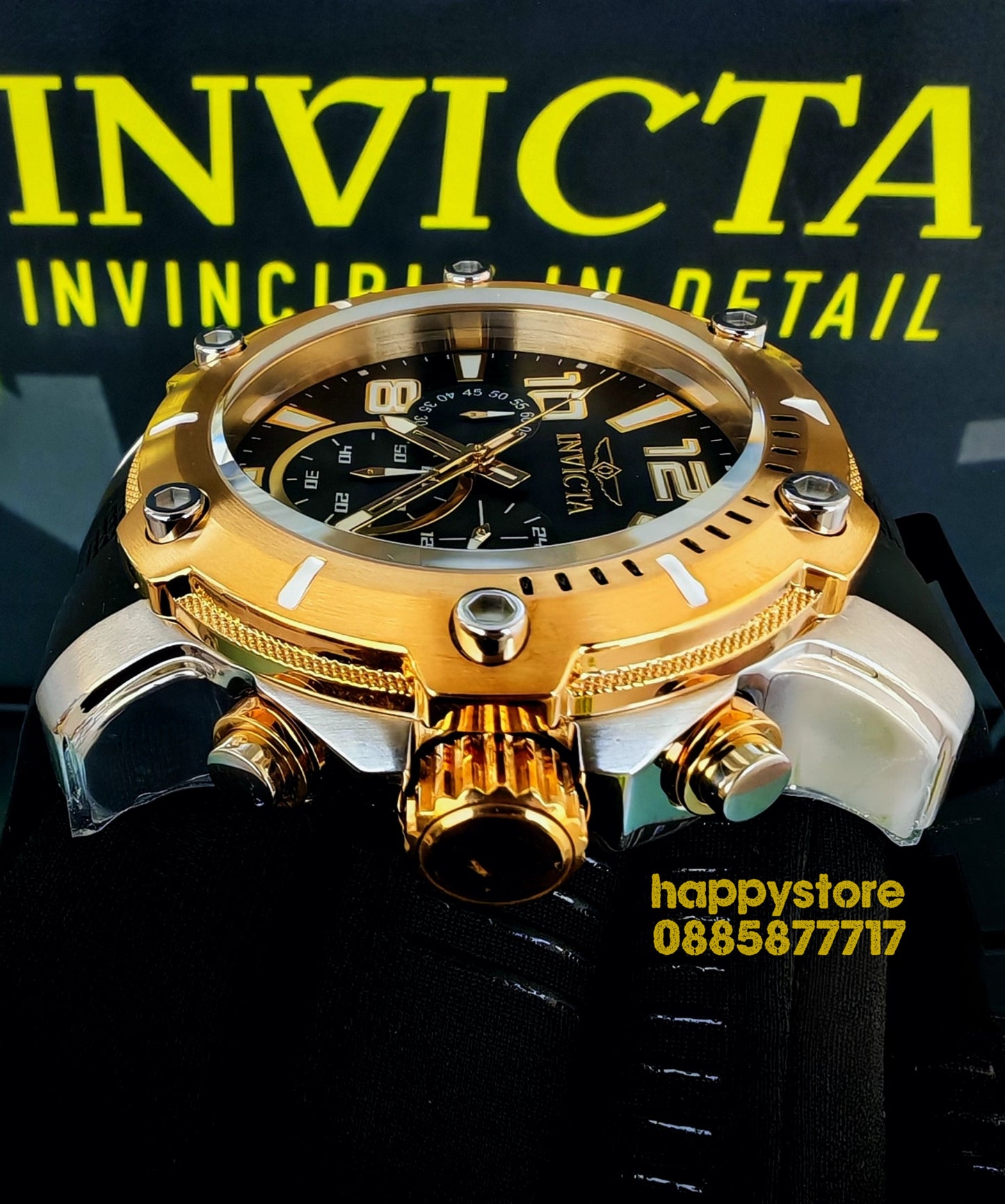 INVICTA Diver Gold/Silver 52 mm