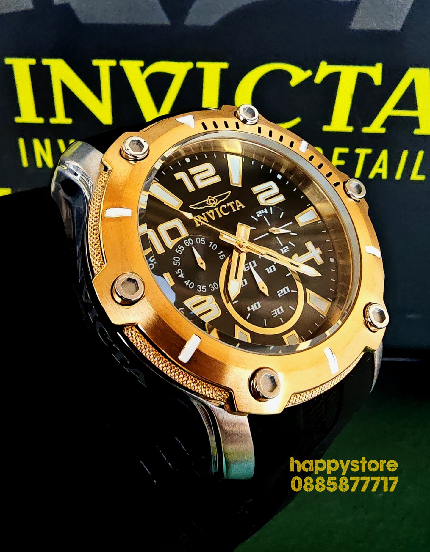 INVICTA Diver Gold/Silver 52 mm