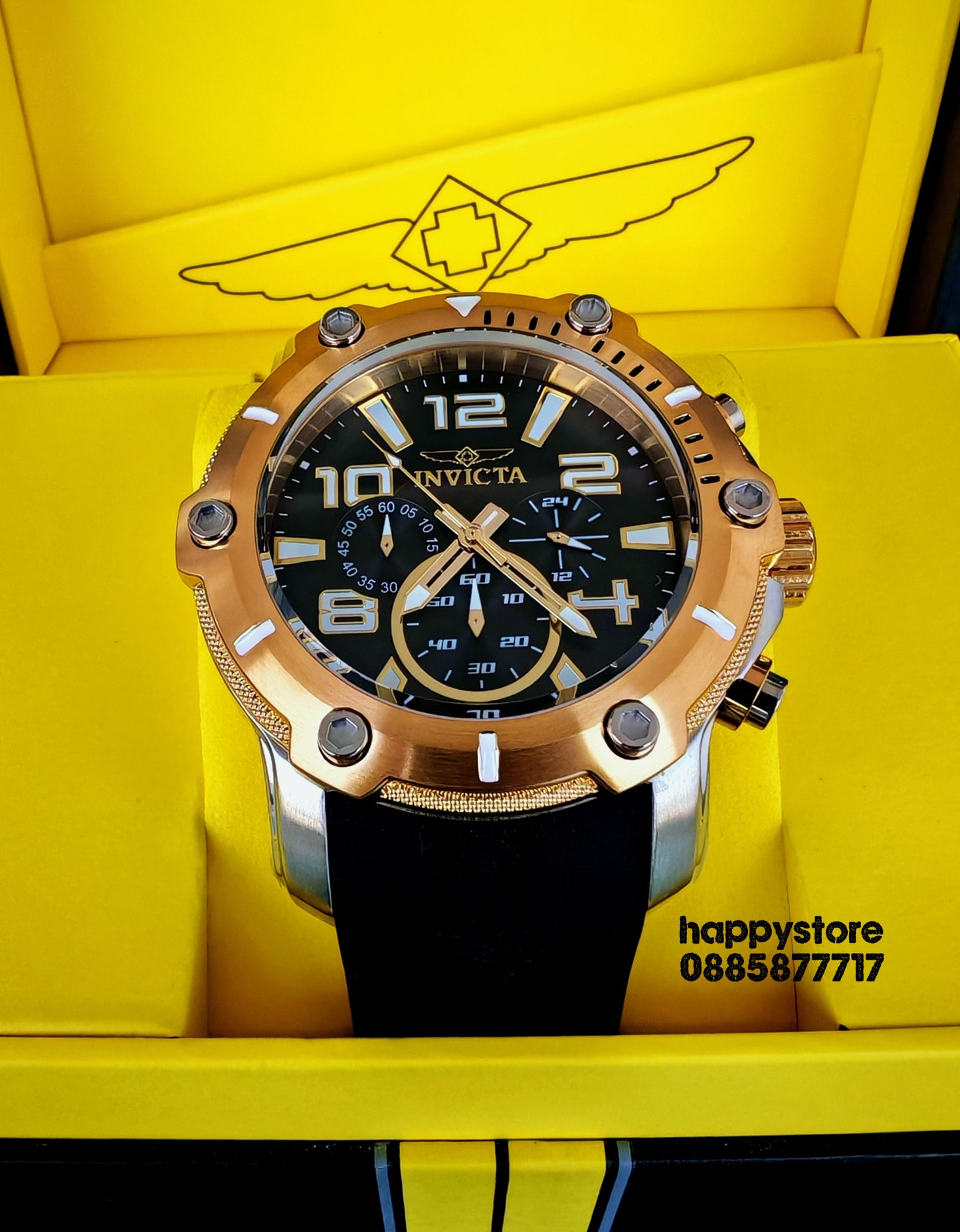 INVICTA Diver Gold/Silver 52 mm