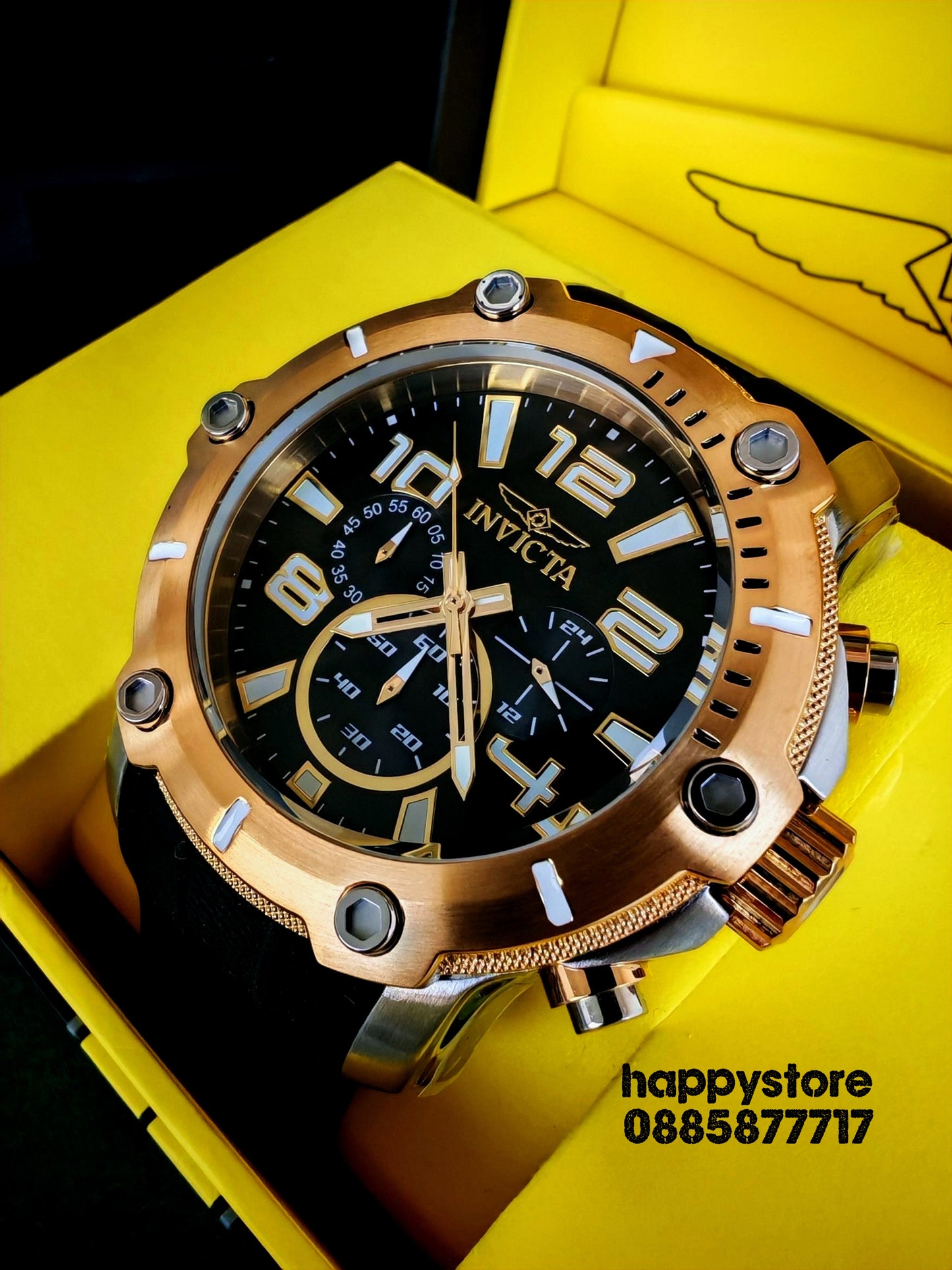 INVICTA Diver Gold/Silver 52 mm