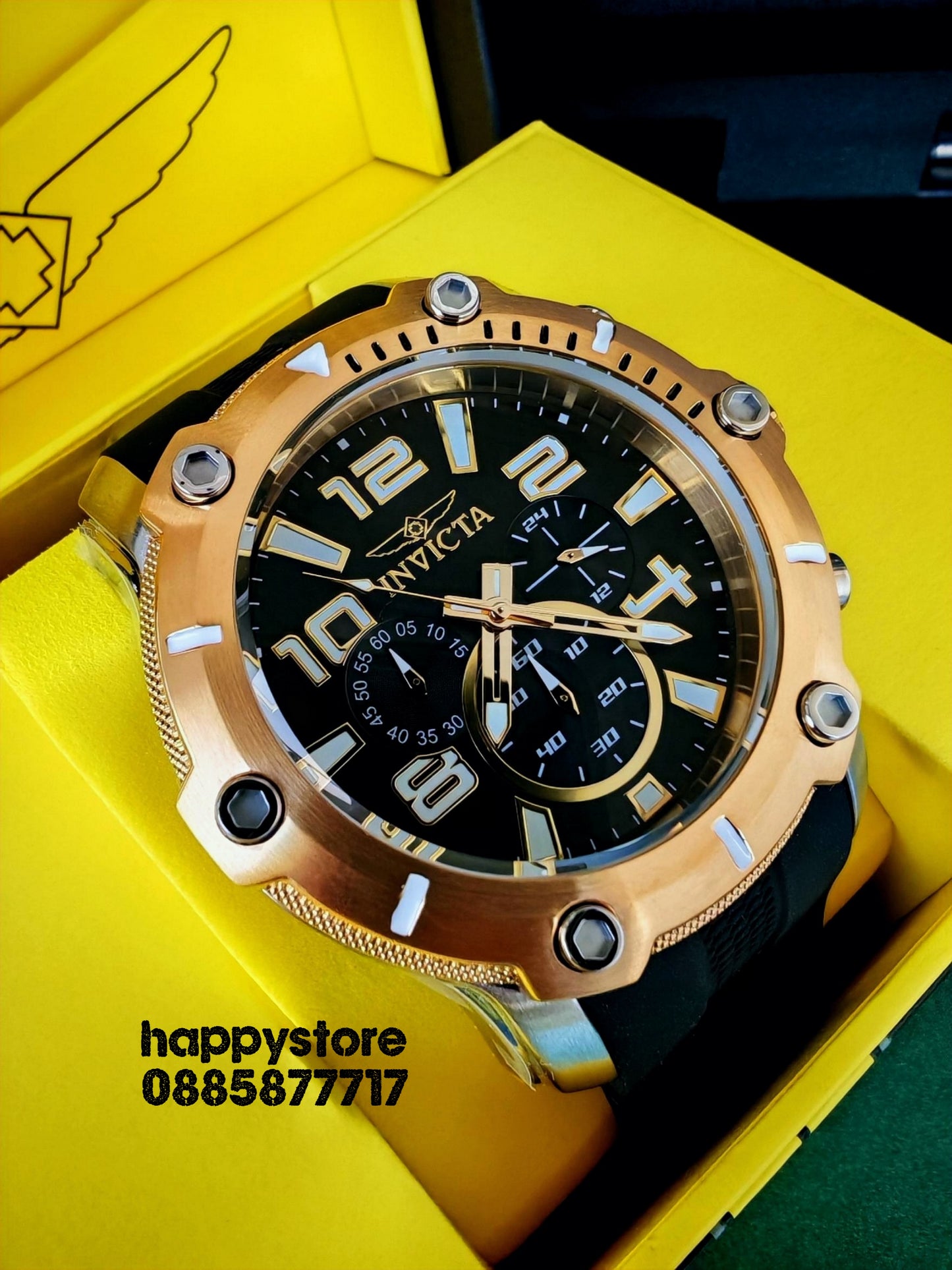 INVICTA Diver Gold/Silver 52 mm