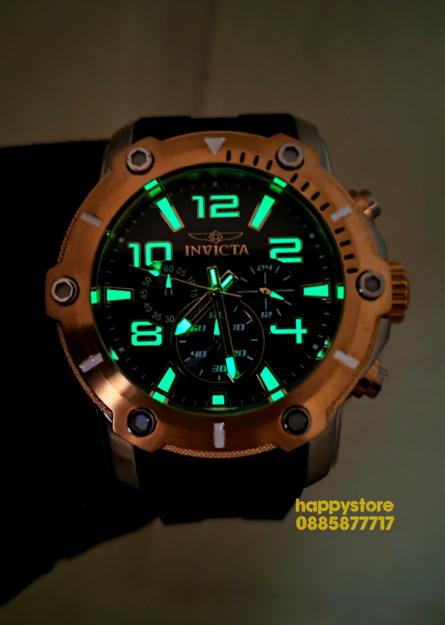 INVICTA Diver Gold/Silver 52 mm