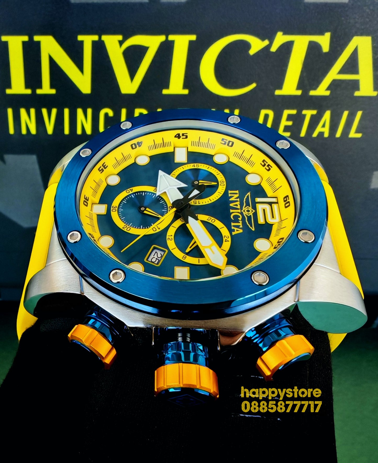 INVICTA Sea Hunter Yellow 52 mm