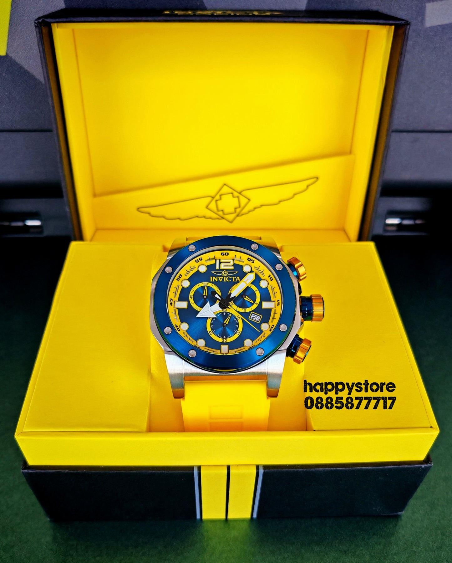 INVICTA Sea Hunter Yellow 52 mm