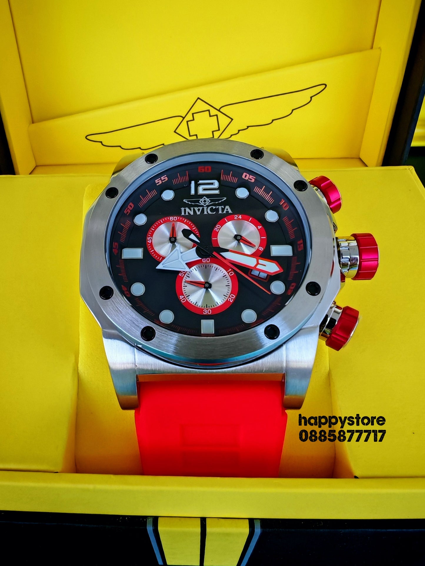 INVICTA Sea Hunter Red 54 mm