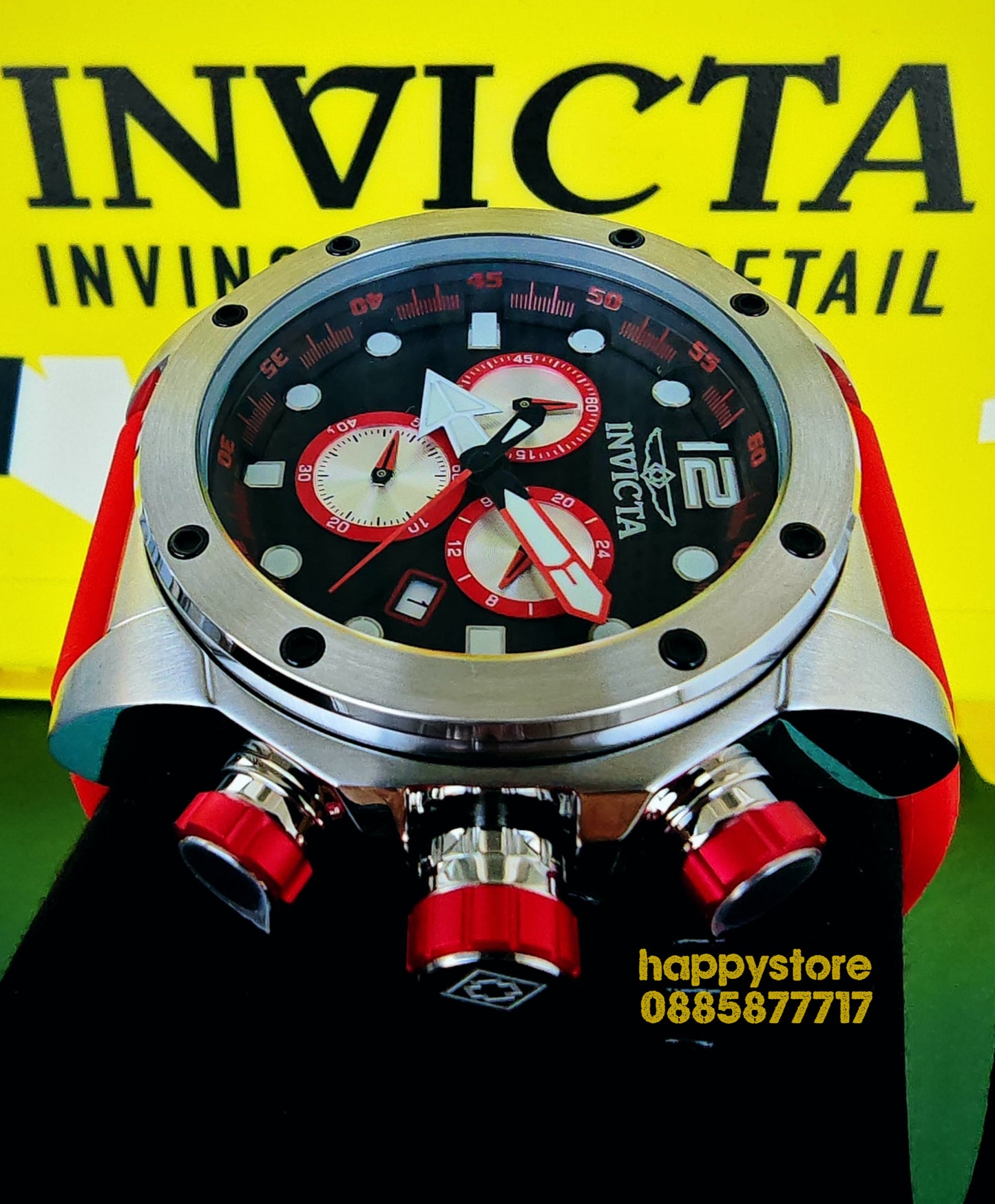 INVICTA Sea Hunter Red 54 mm