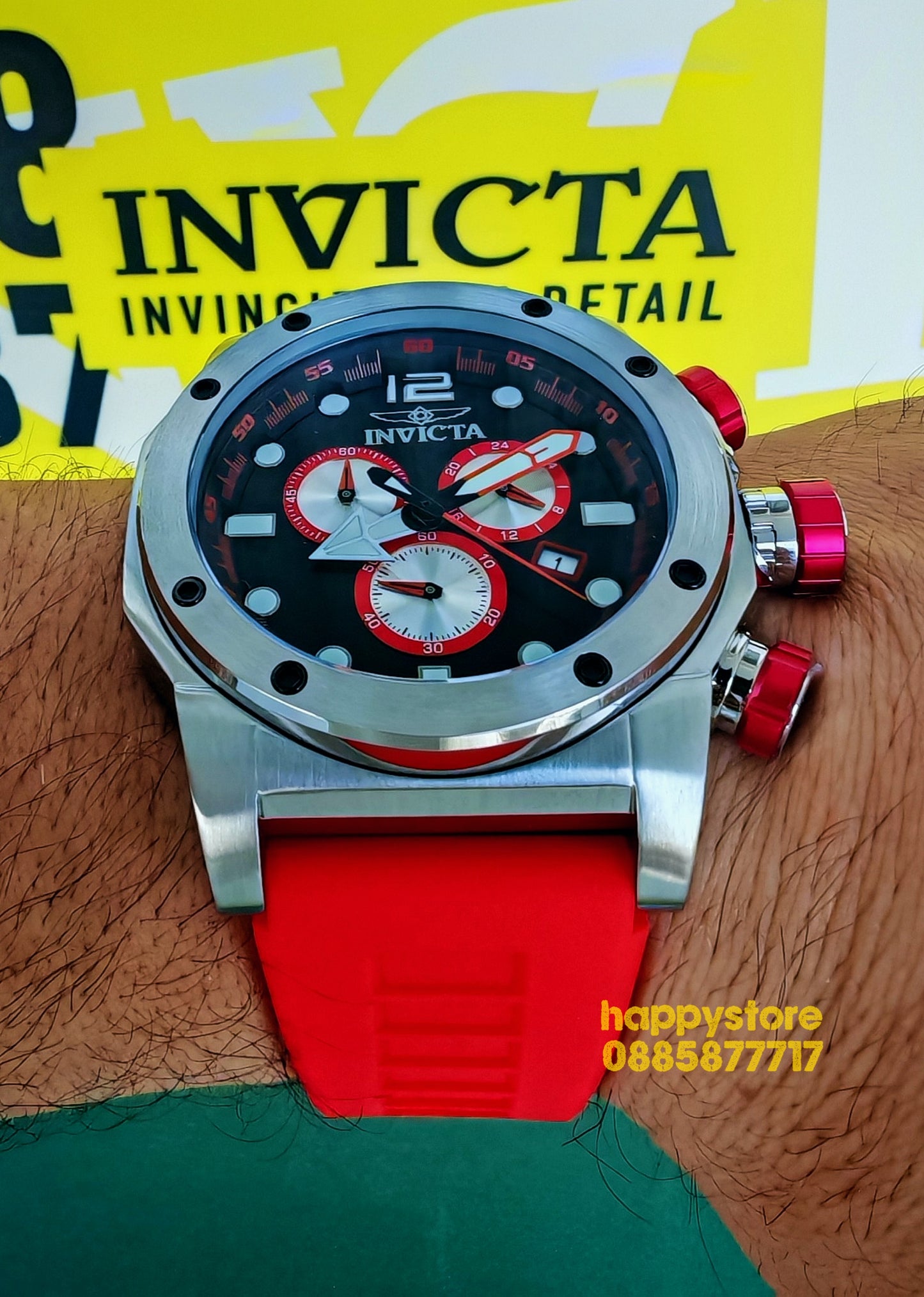 INVICTA Sea Hunter Red 54 mm