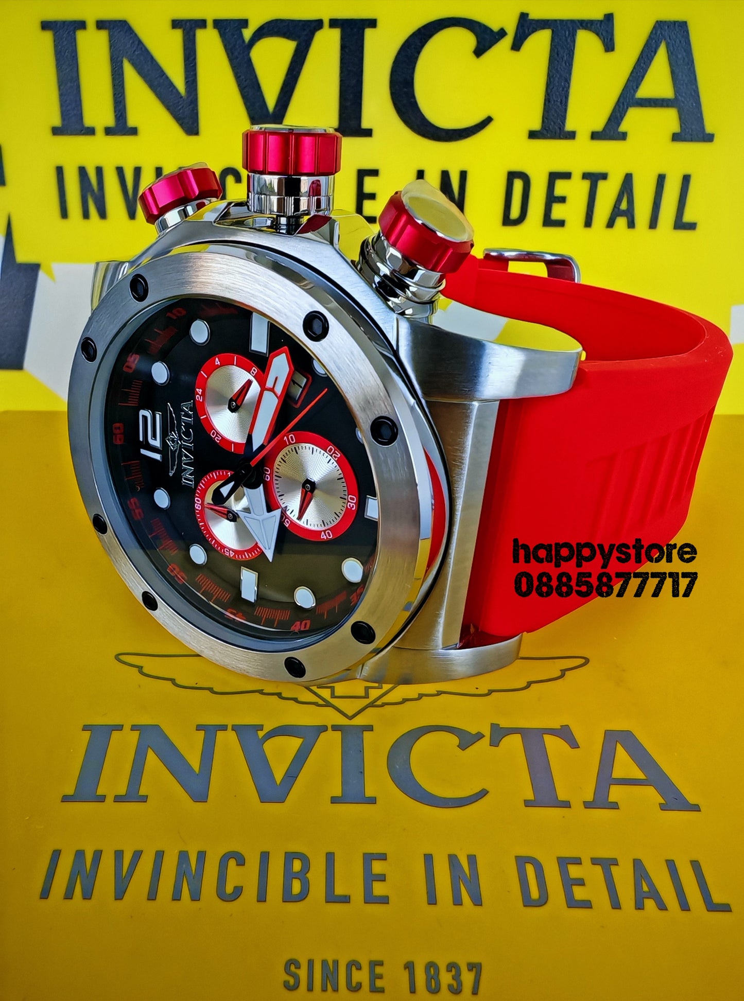 INVICTA Sea Hunter Red 54 mm