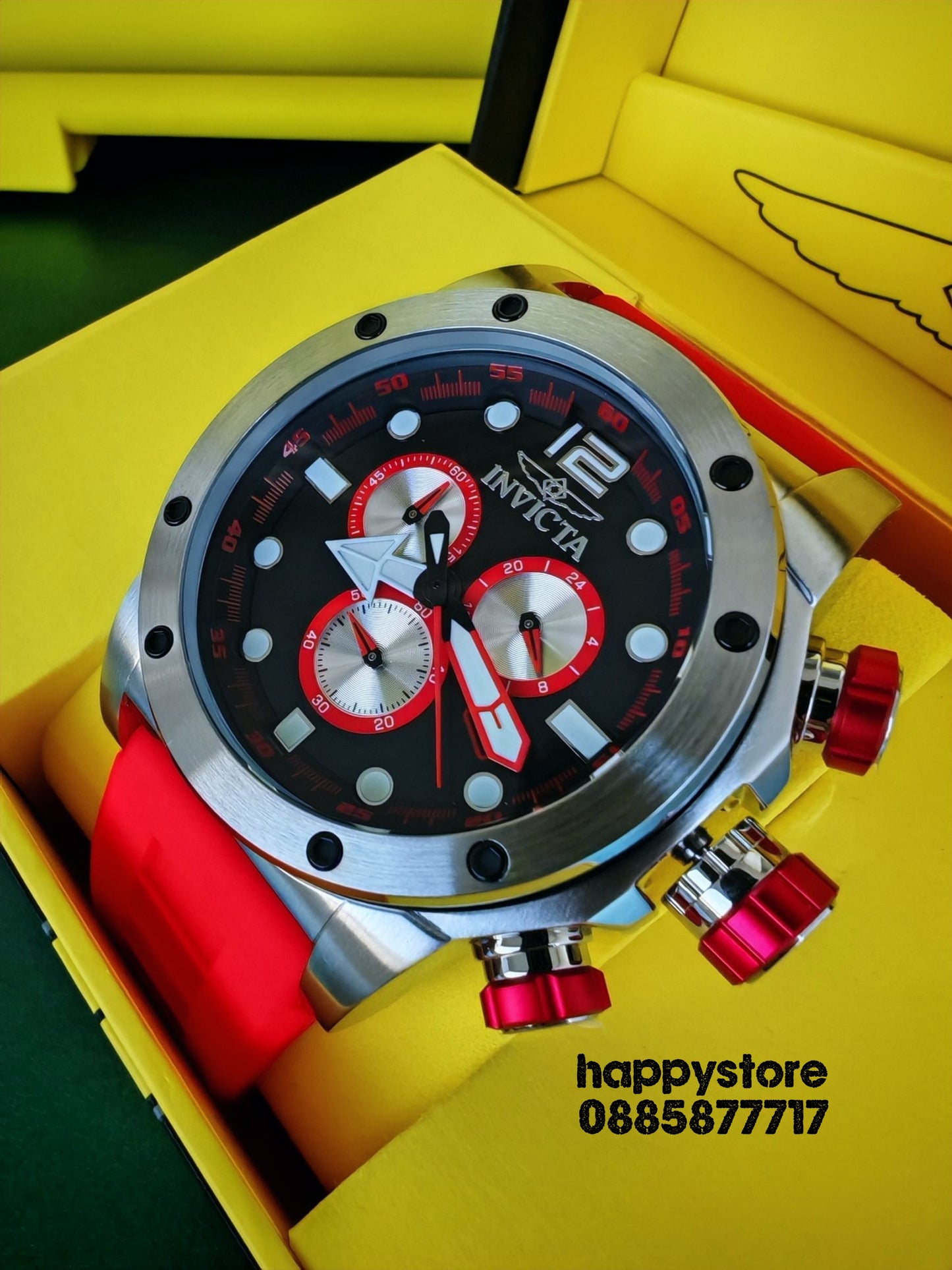 INVICTA Sea Hunter Red 54 mm
