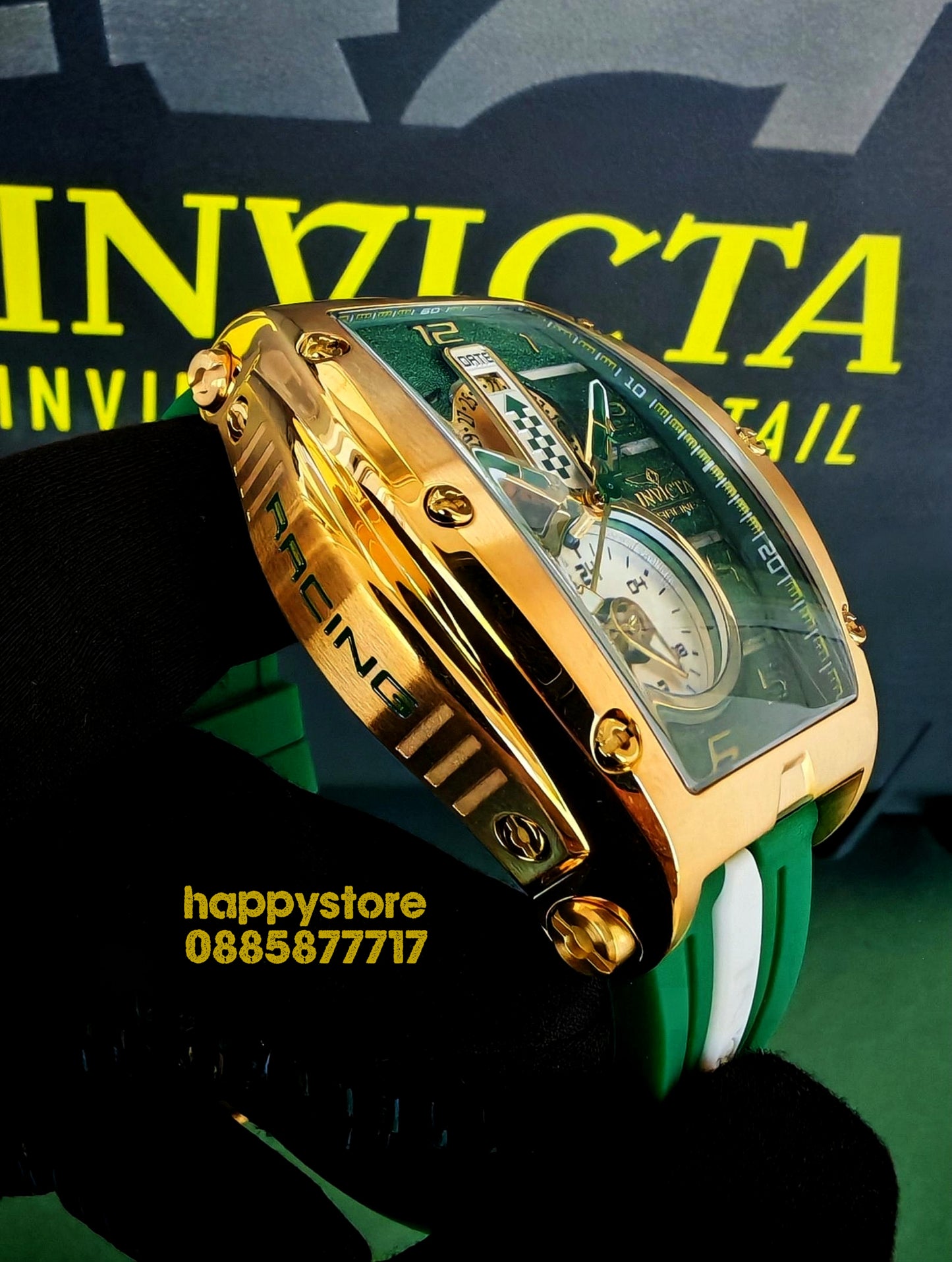 INVICTA RACING Monza Gold and Green 57 мм