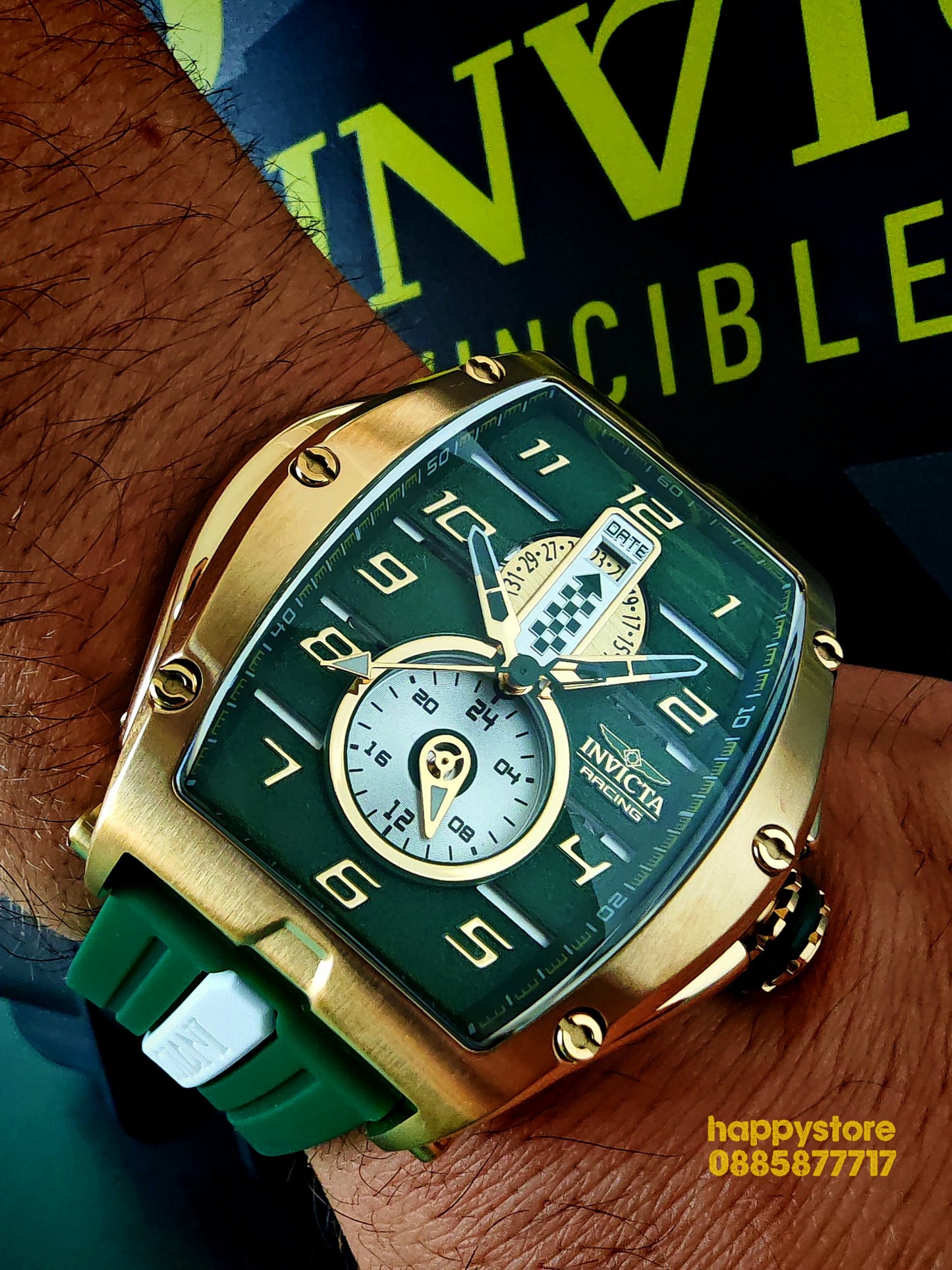 INVICTA RACING Monza Gold and Green 57 мм