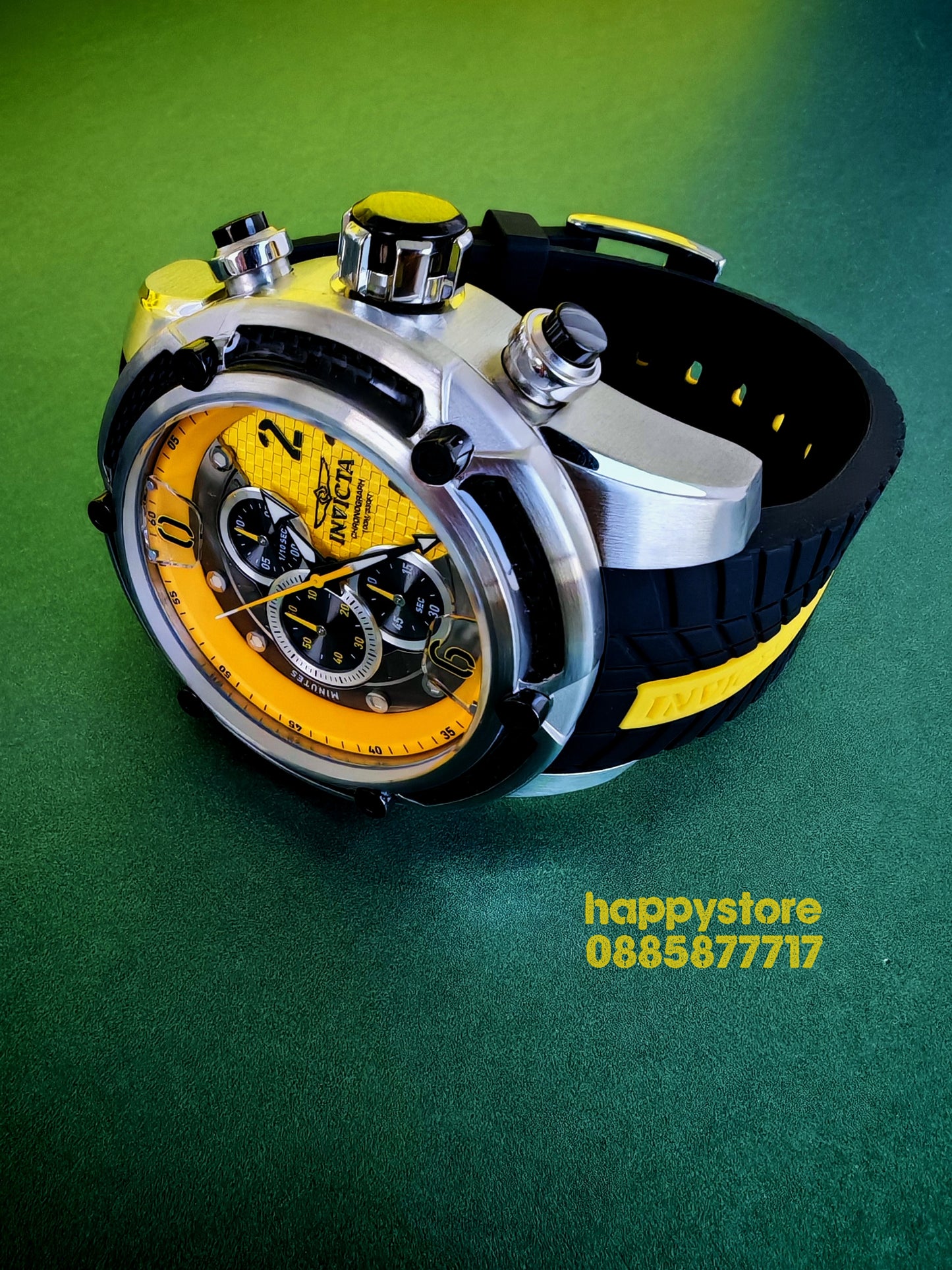 INVICTA Steel Yellow 53 mm