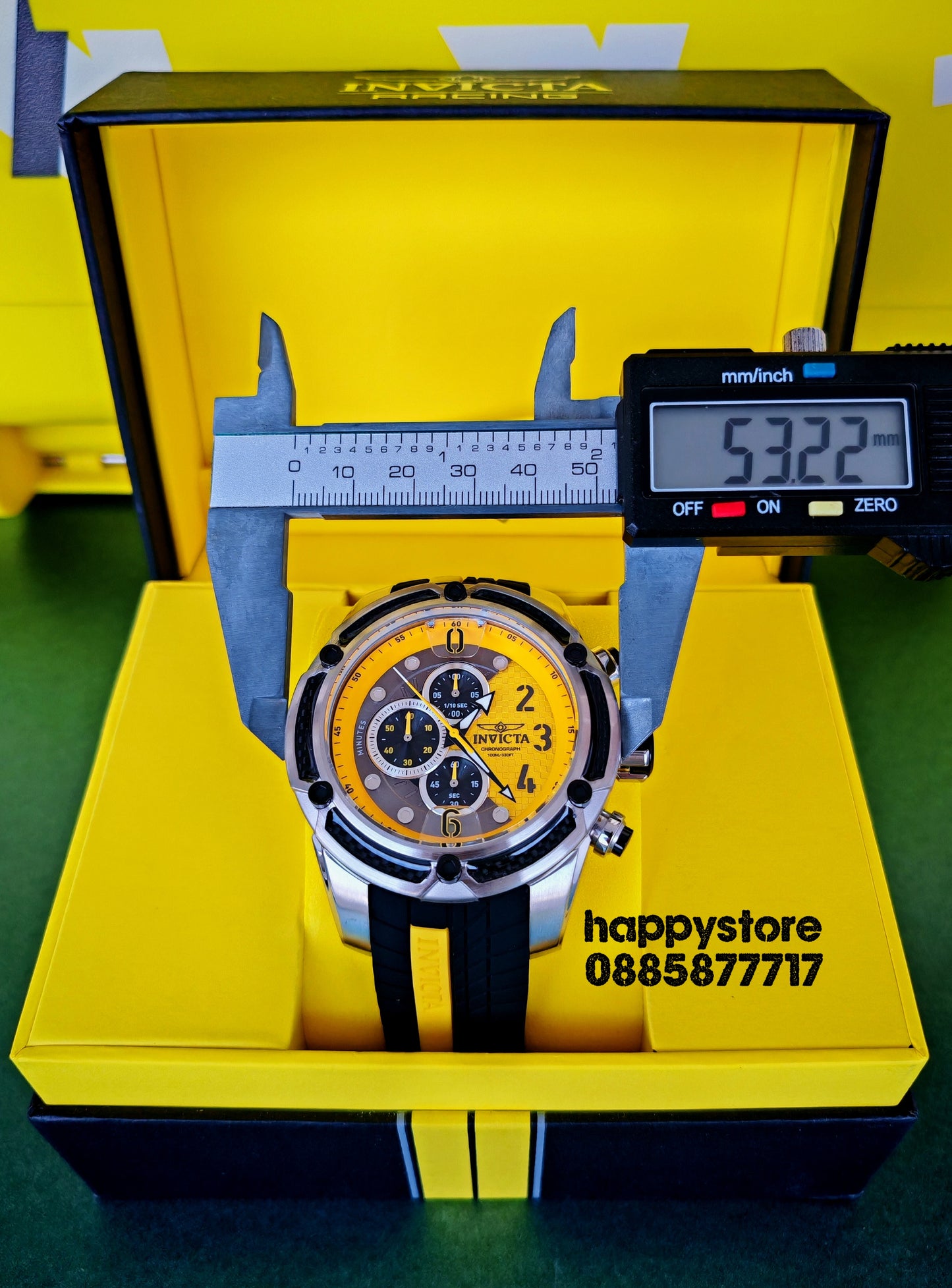 INVICTA Steel Yellow 53 mm
