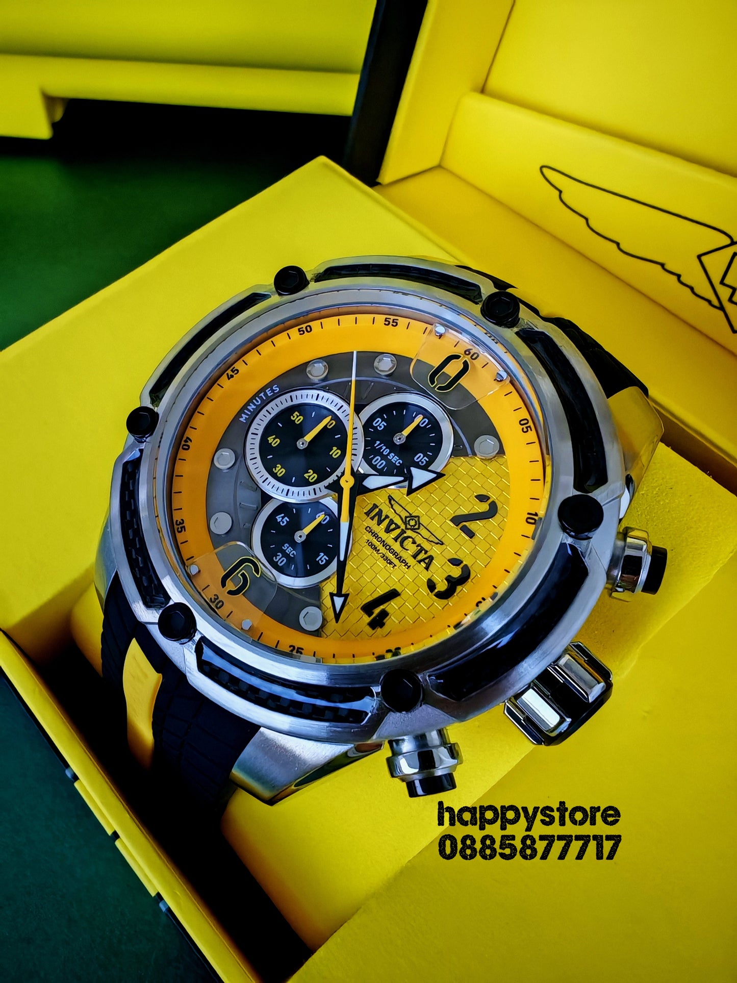 INVICTA Steel Yellow 53 mm