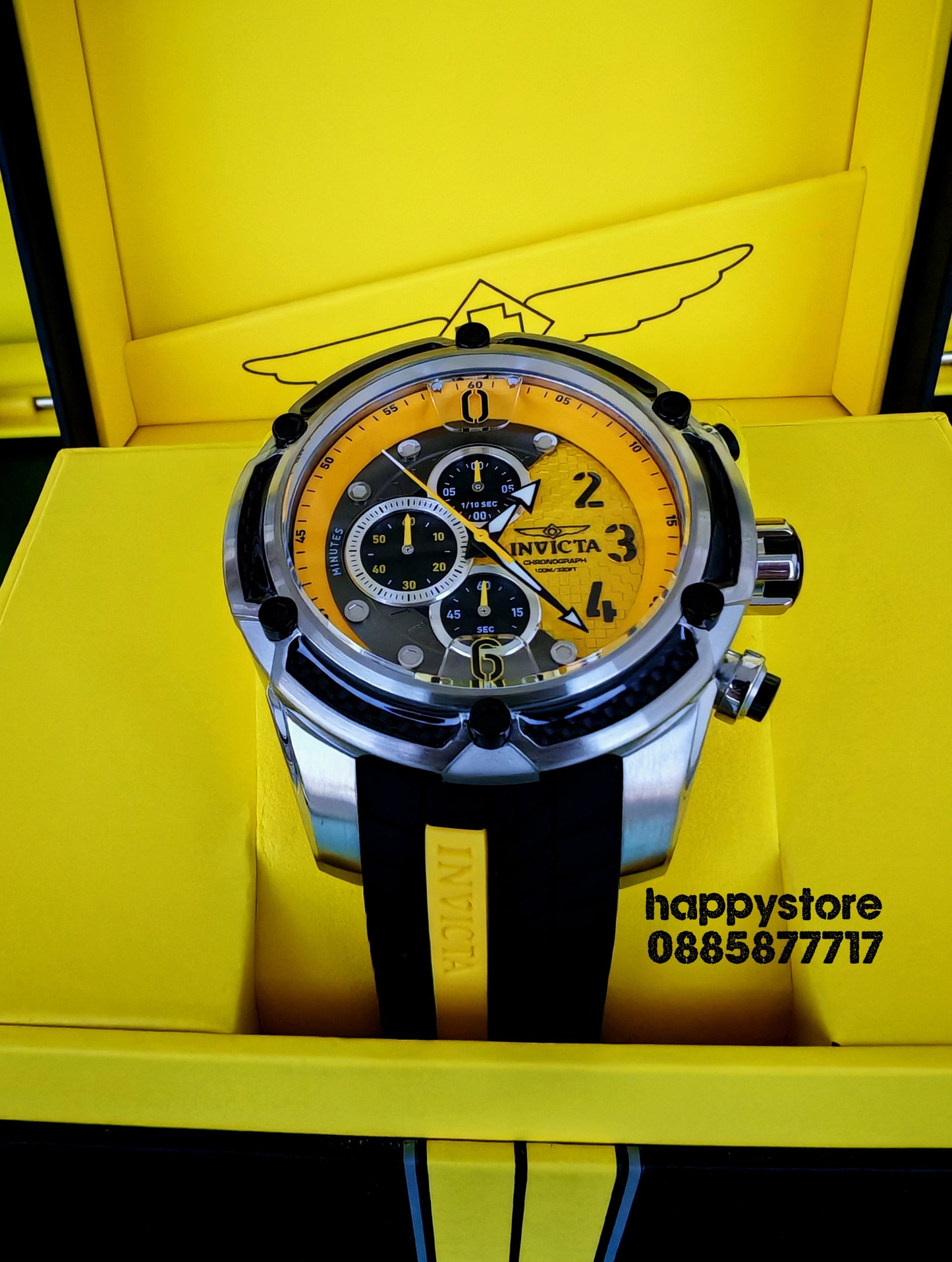 INVICTA Steel Yellow 53 mm