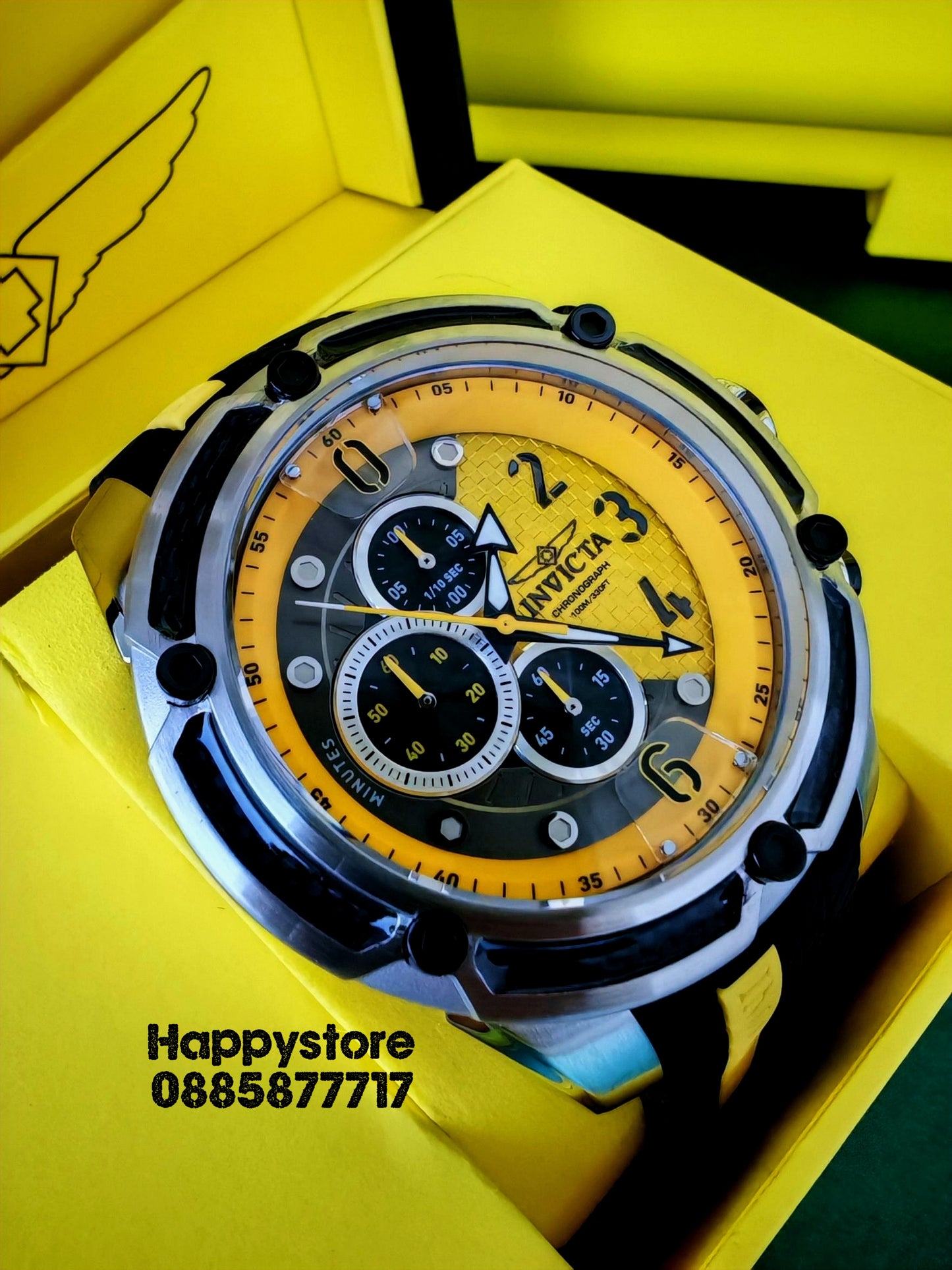INVICTA Steel Yellow 53 mm