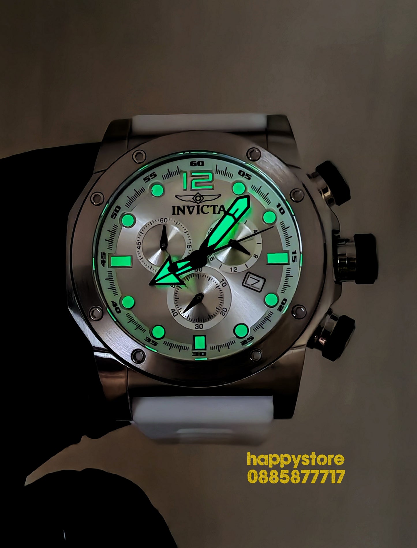 INVICTA Sea Hunter white 54 mm