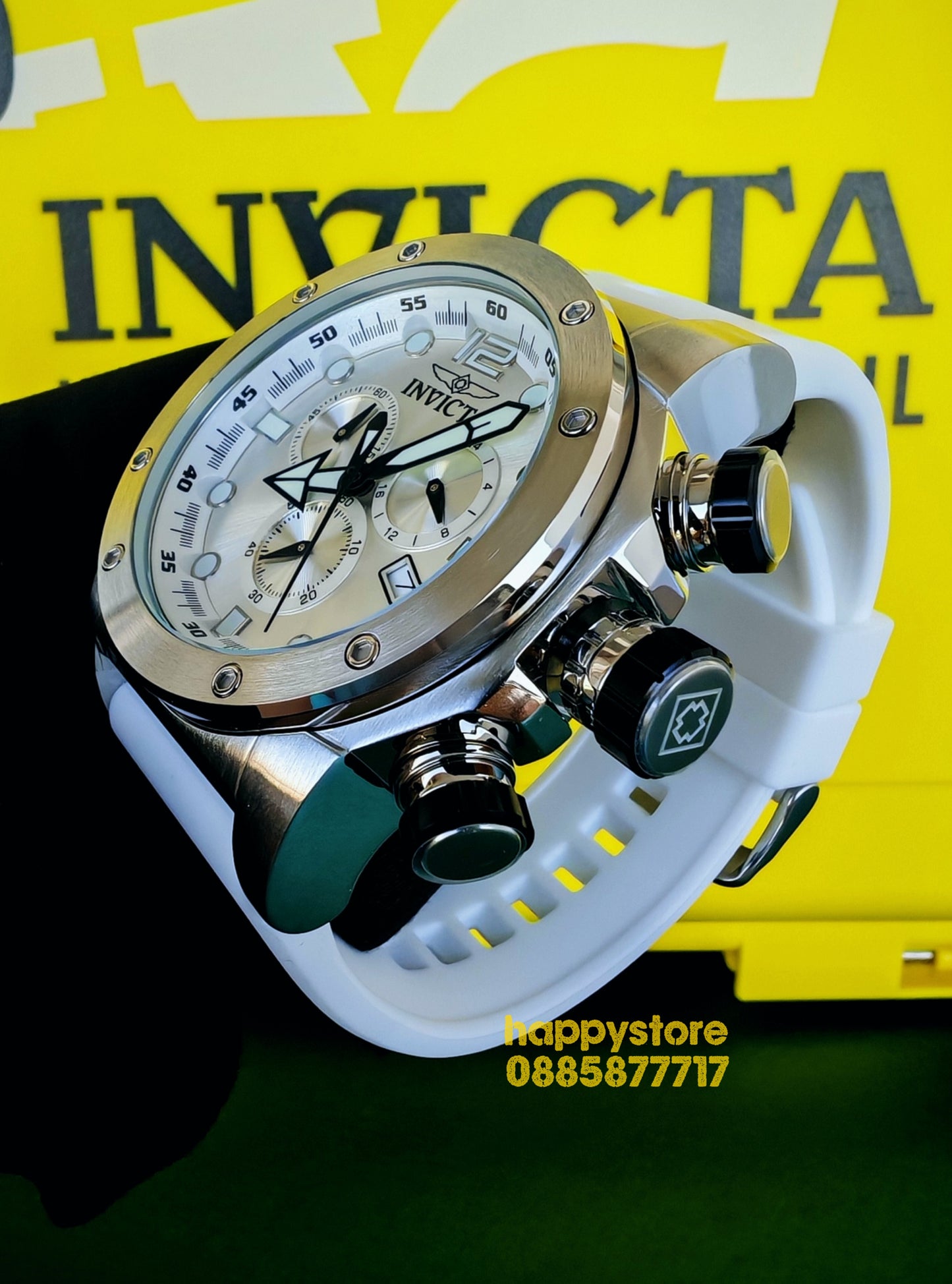 INVICTA Sea Hunter white 54 mm