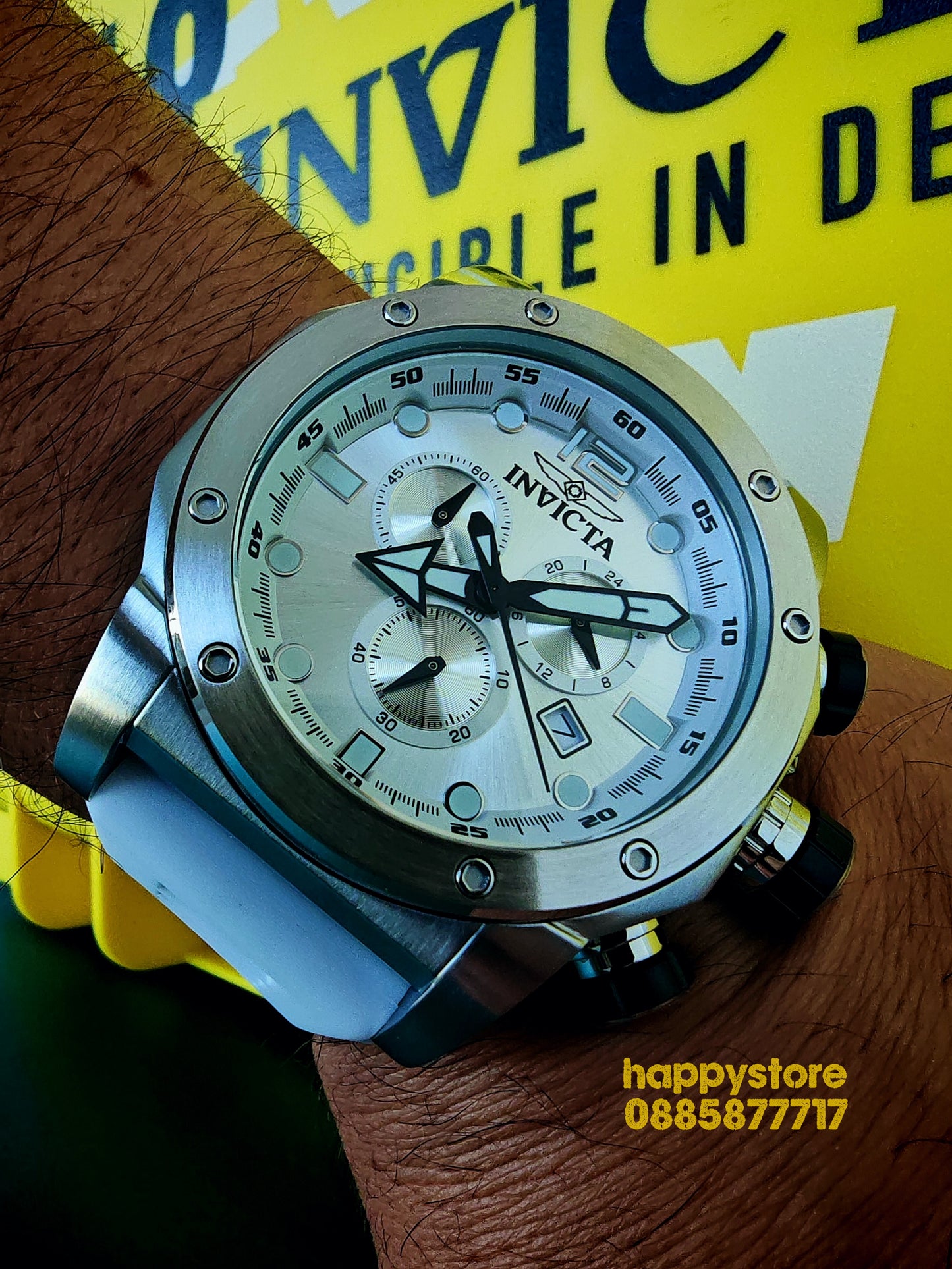 INVICTA Sea Hunter white 54 mm