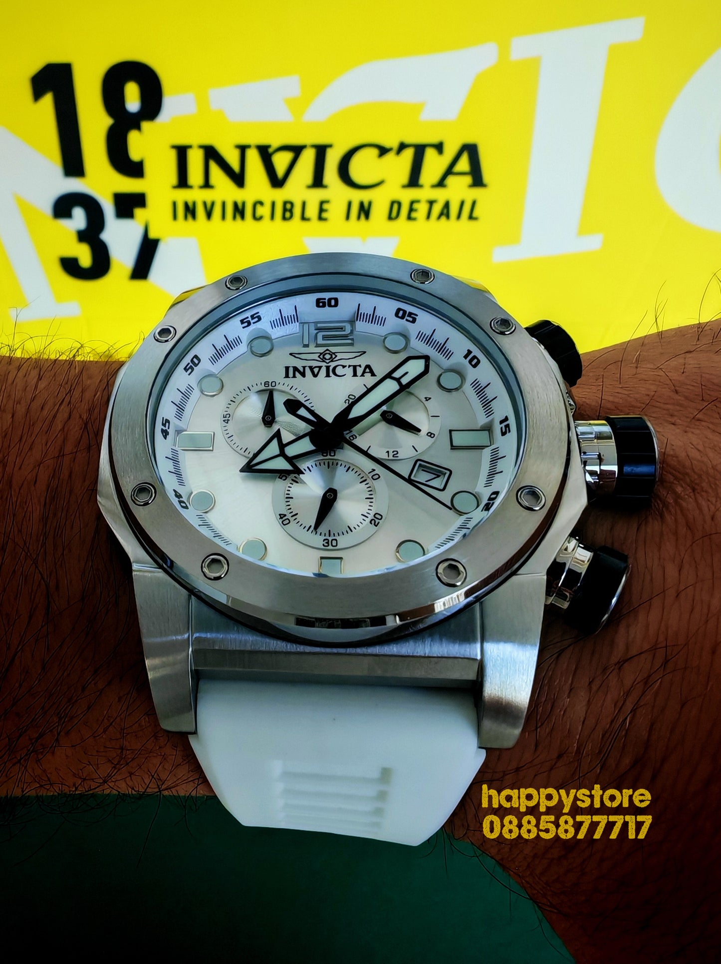 INVICTA Sea Hunter white 54 mm