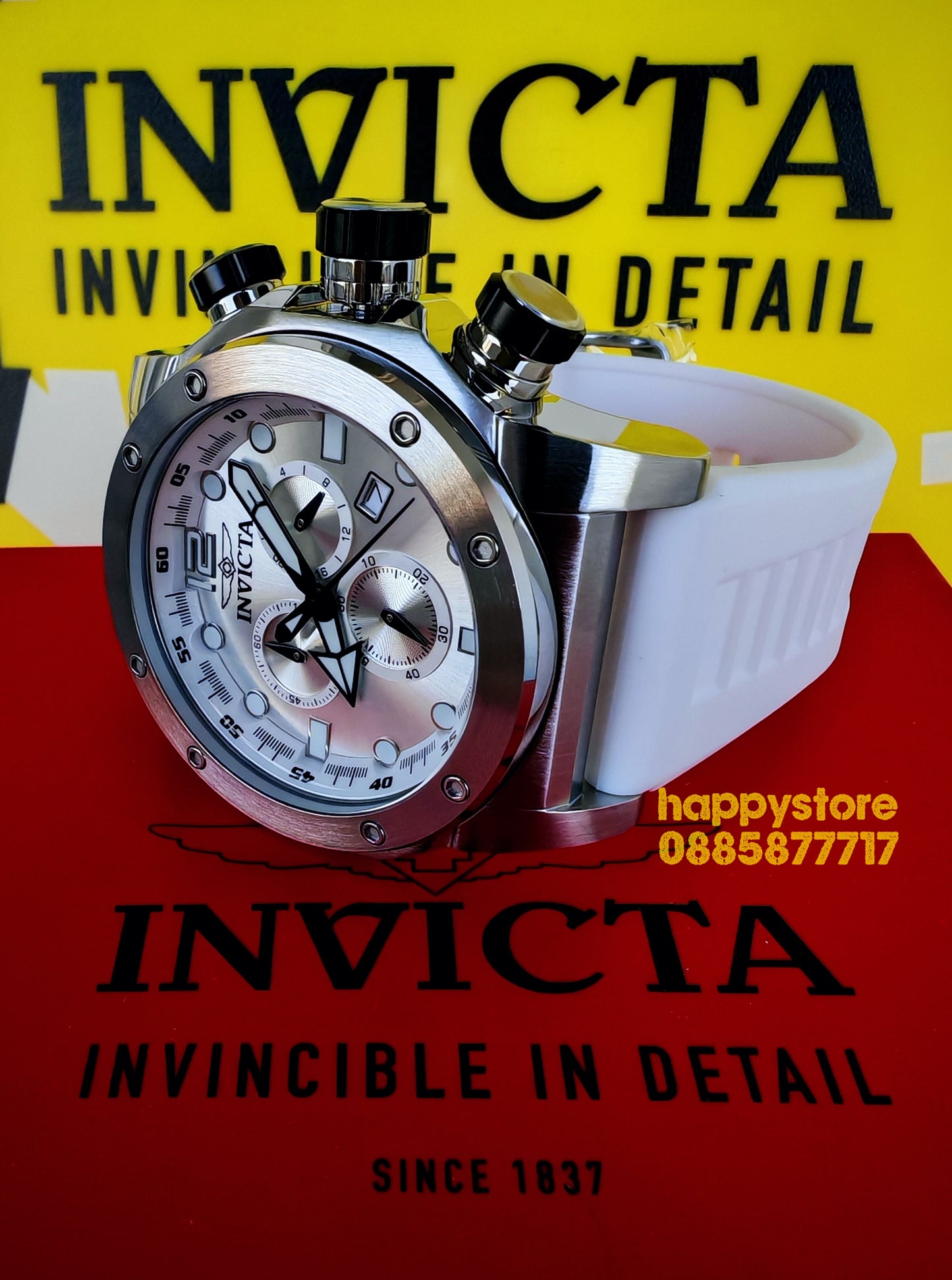 INVICTA Sea Hunter white 54 mm