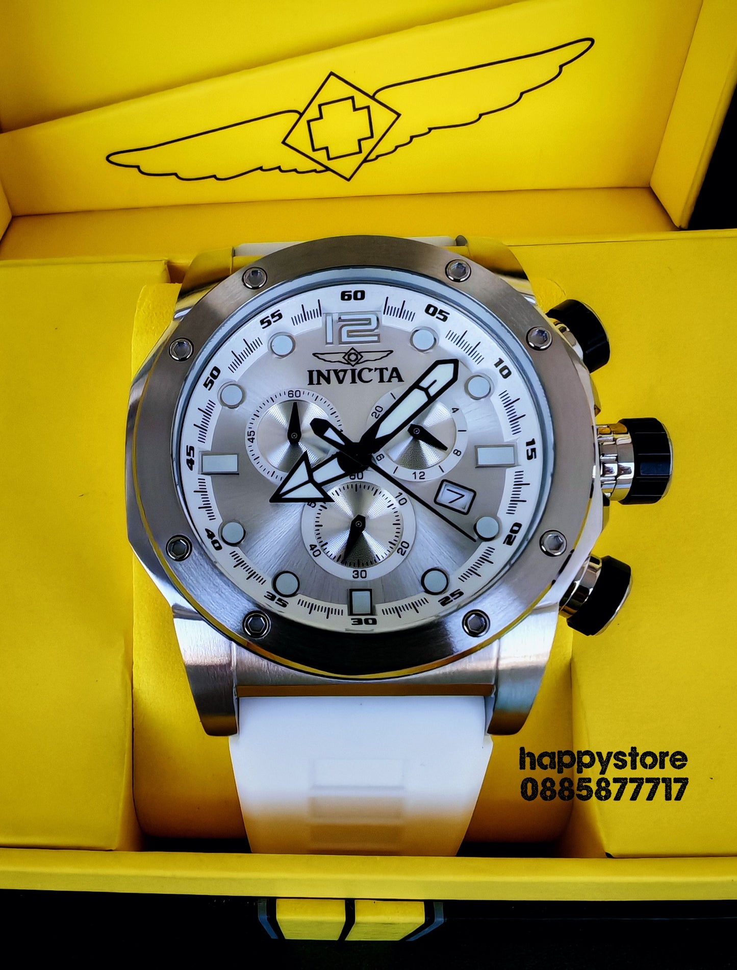 INVICTA Sea Hunter white 54 mm