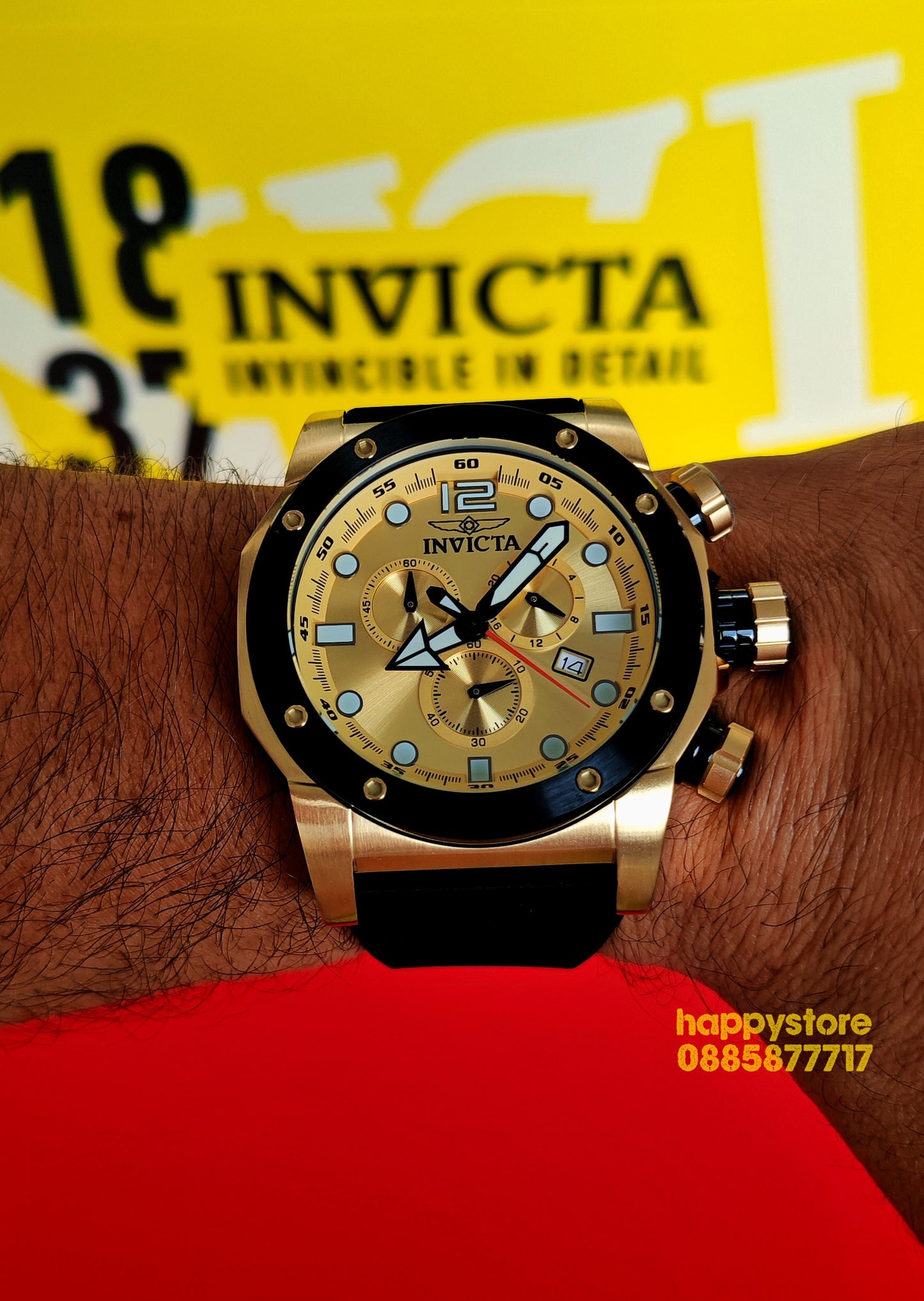 INVICTA Sea Hunter black 54 mm