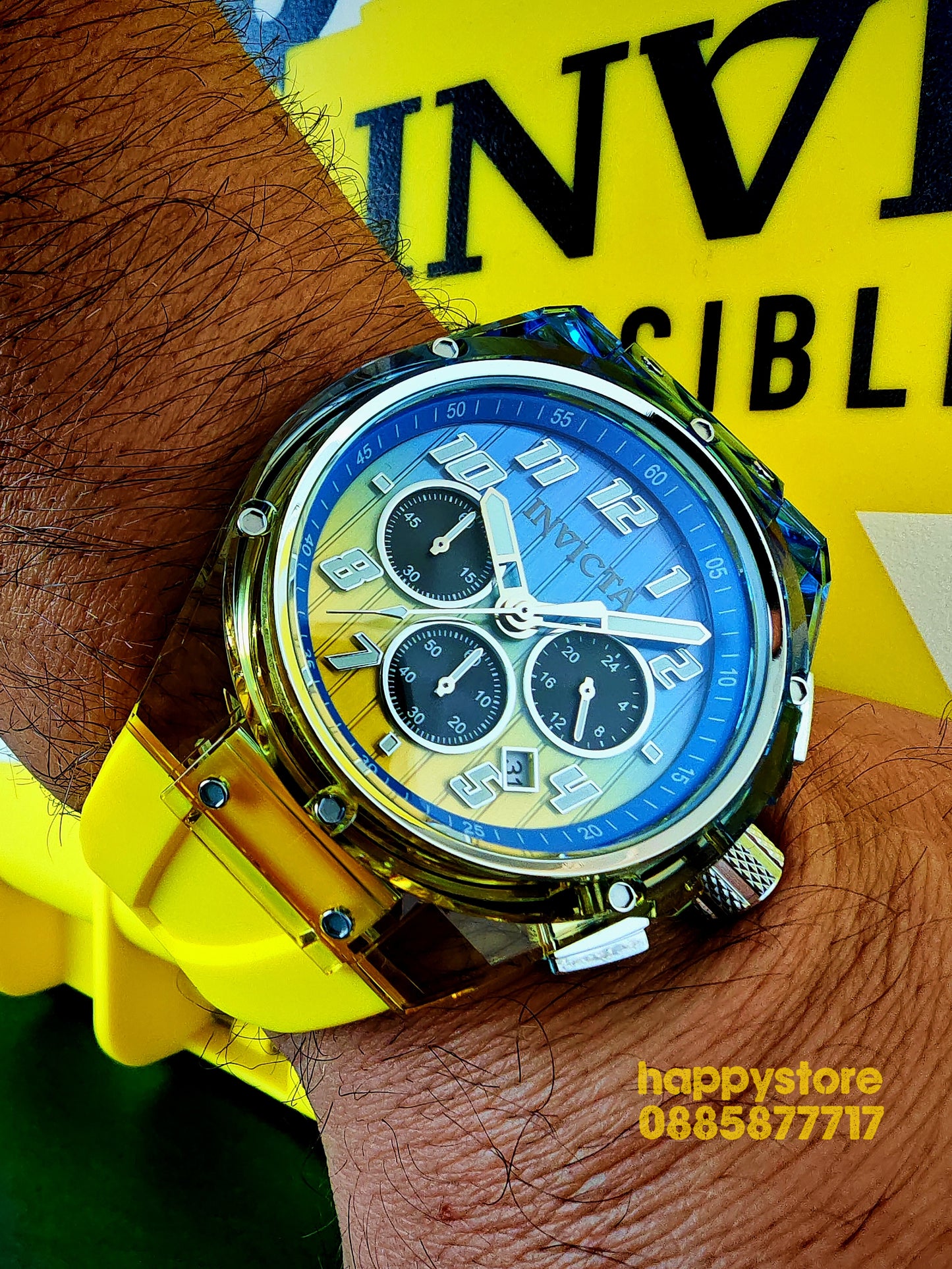 INVICTA Prism Yellow 44 mm