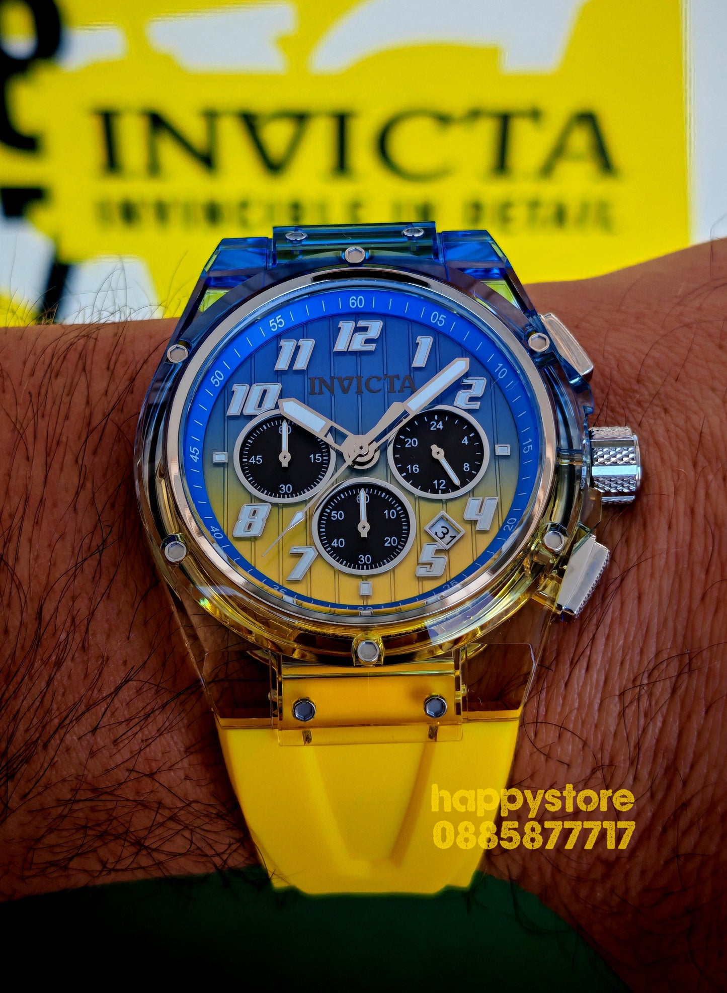 INVICTA Prism Yellow 44 mm