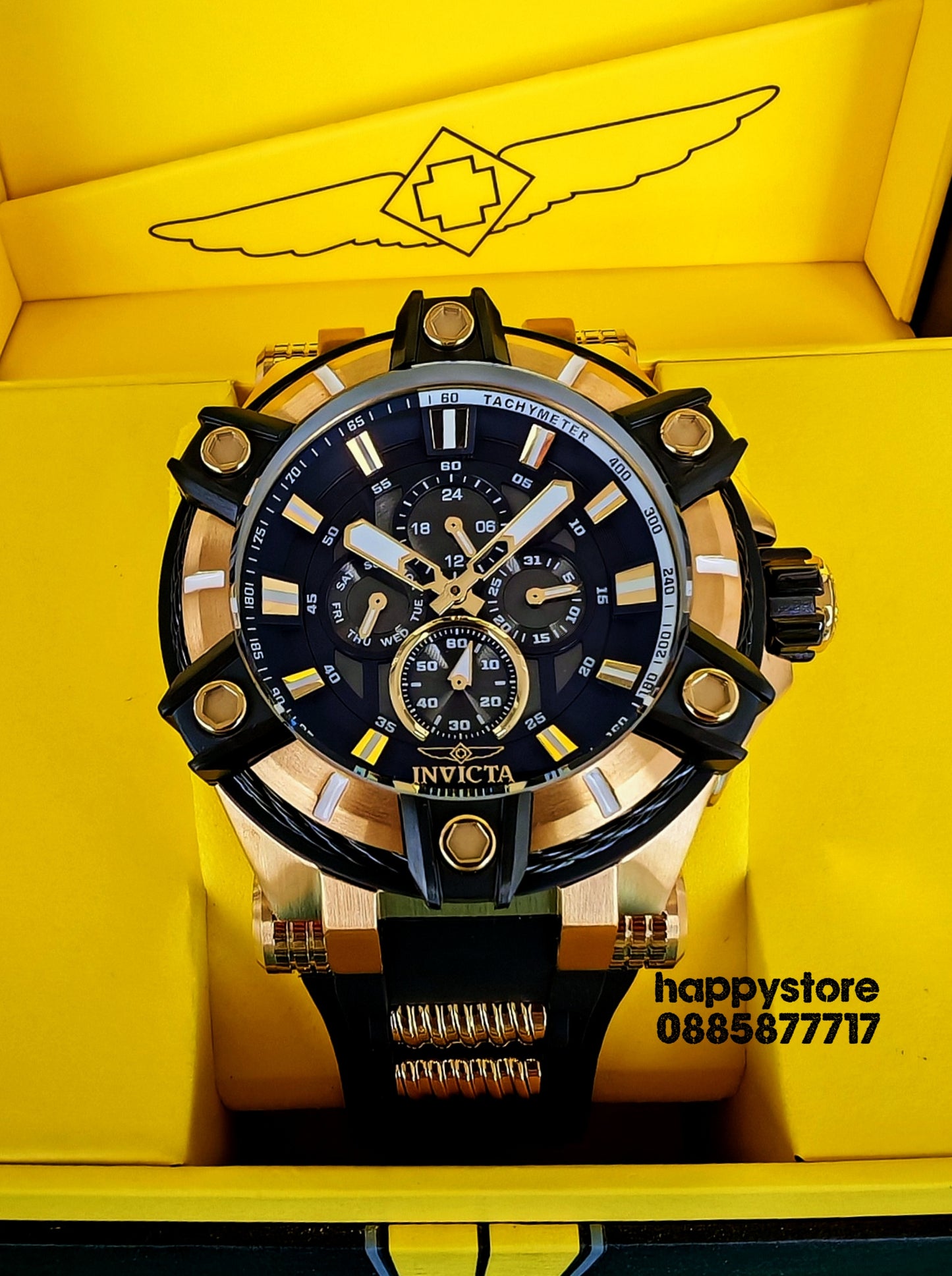 INVICTA Gunmetal Gold Light 52 mm