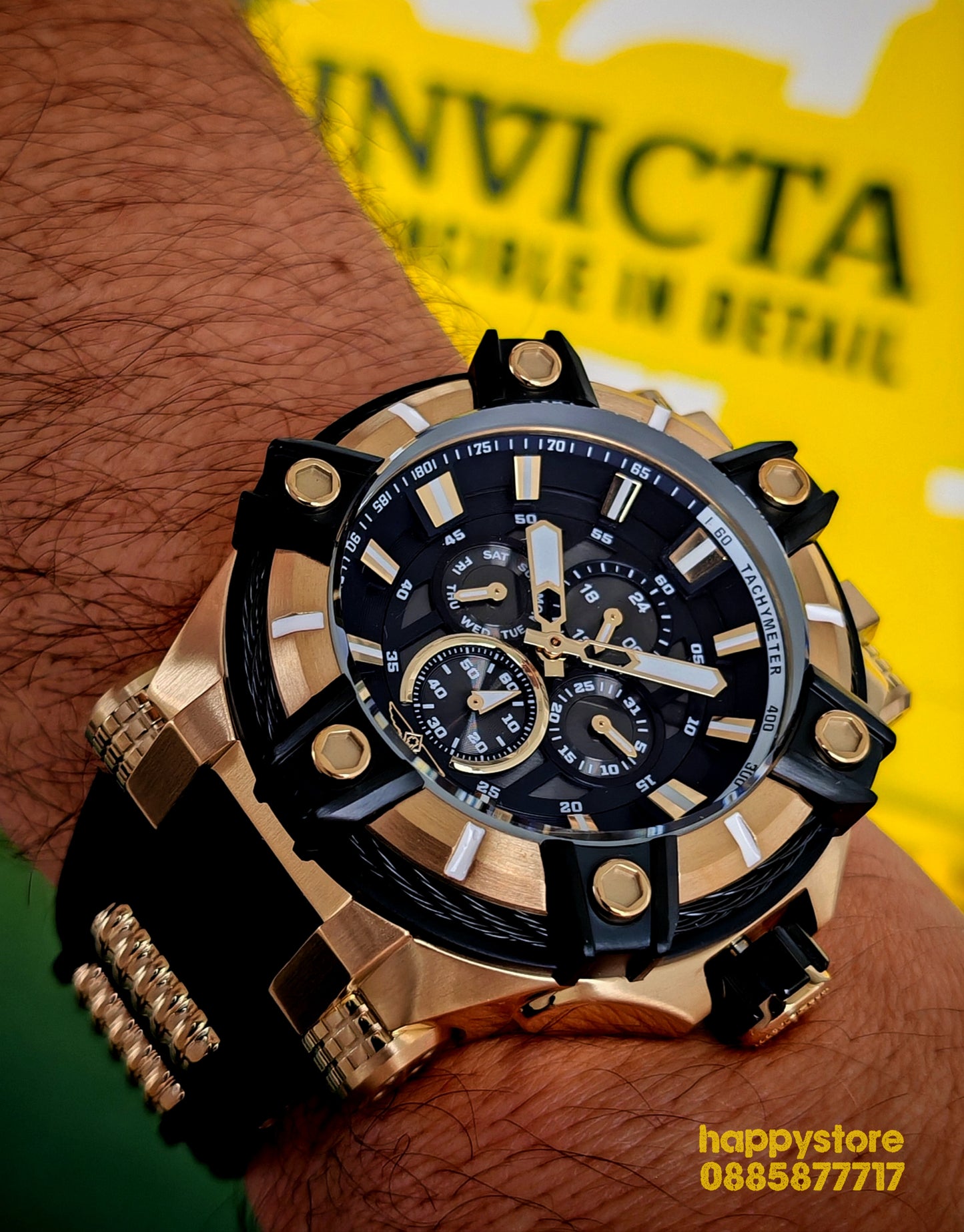 INVICTA Gunmetal Gold Light 52 mm