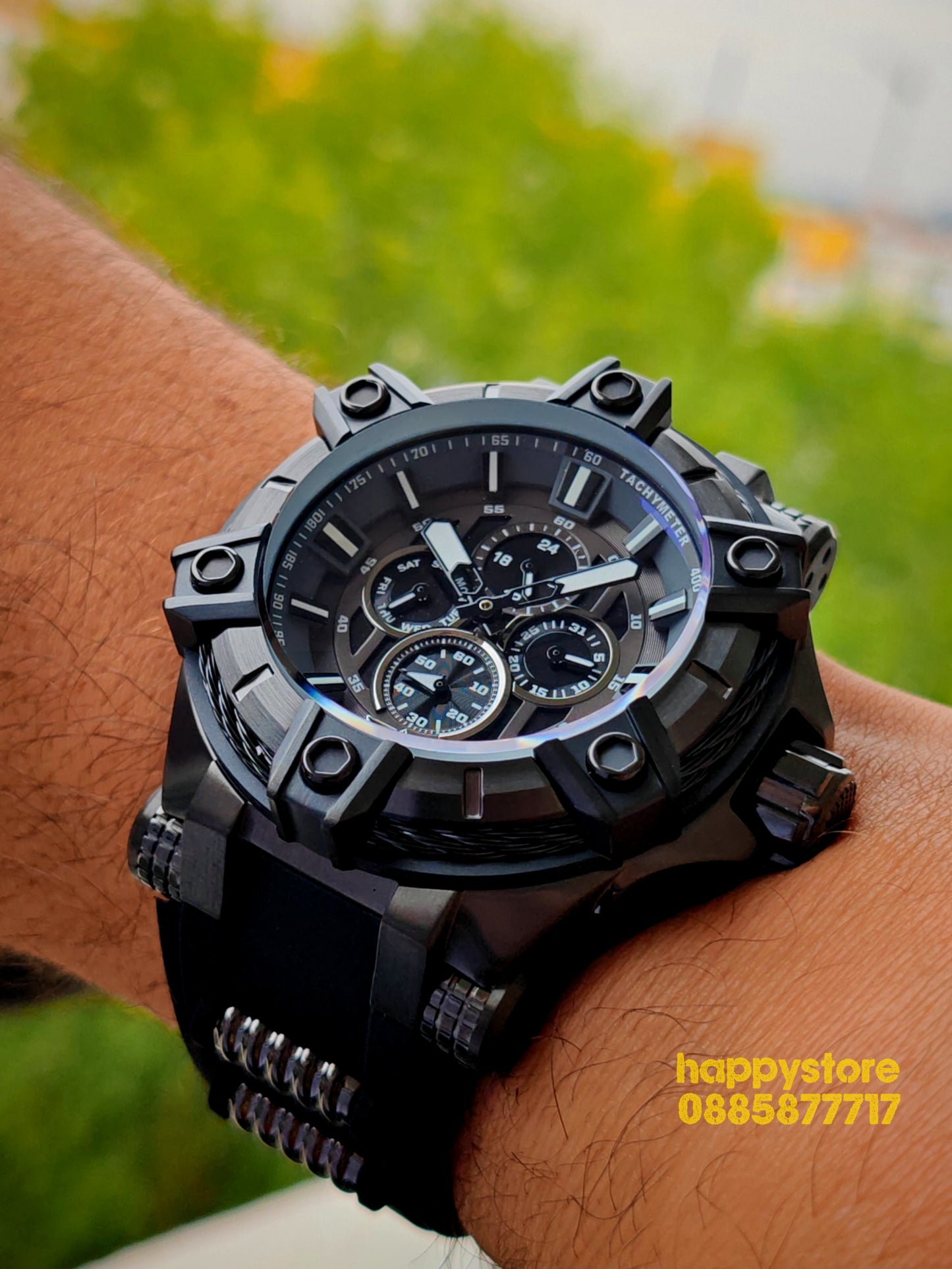 INVICTA Gunmetal Black Light 52 mm
