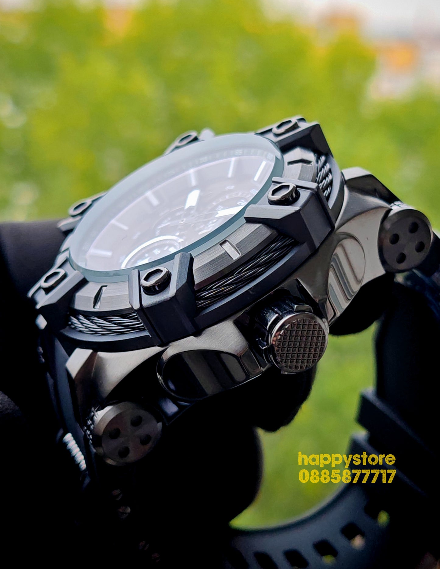 INVICTA Gunmetal Black Light 52 mm