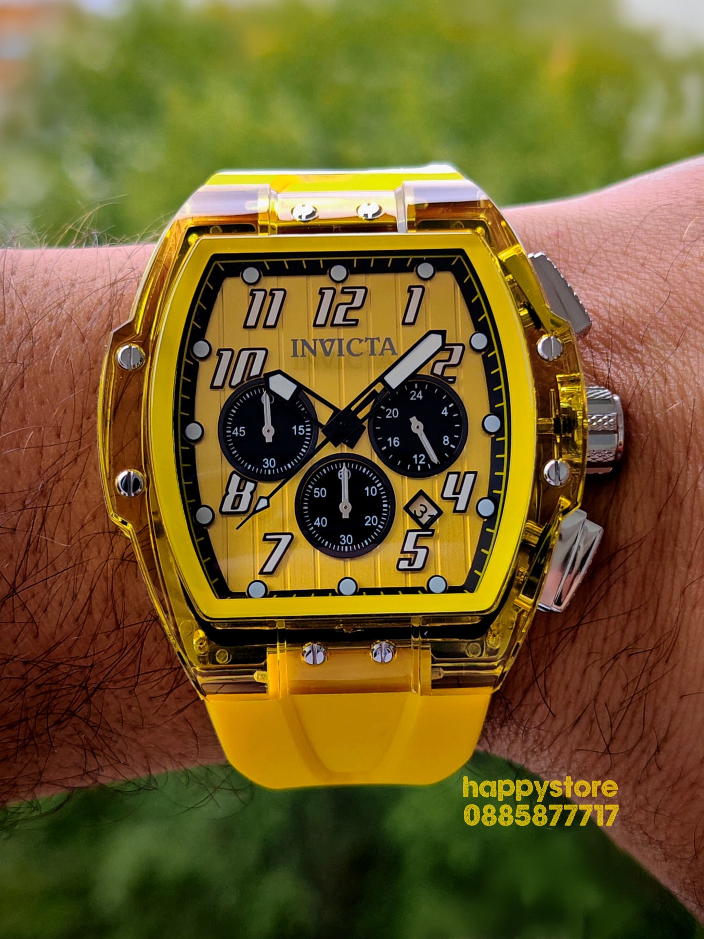 INVICTA Ghost Yellow 47 mm