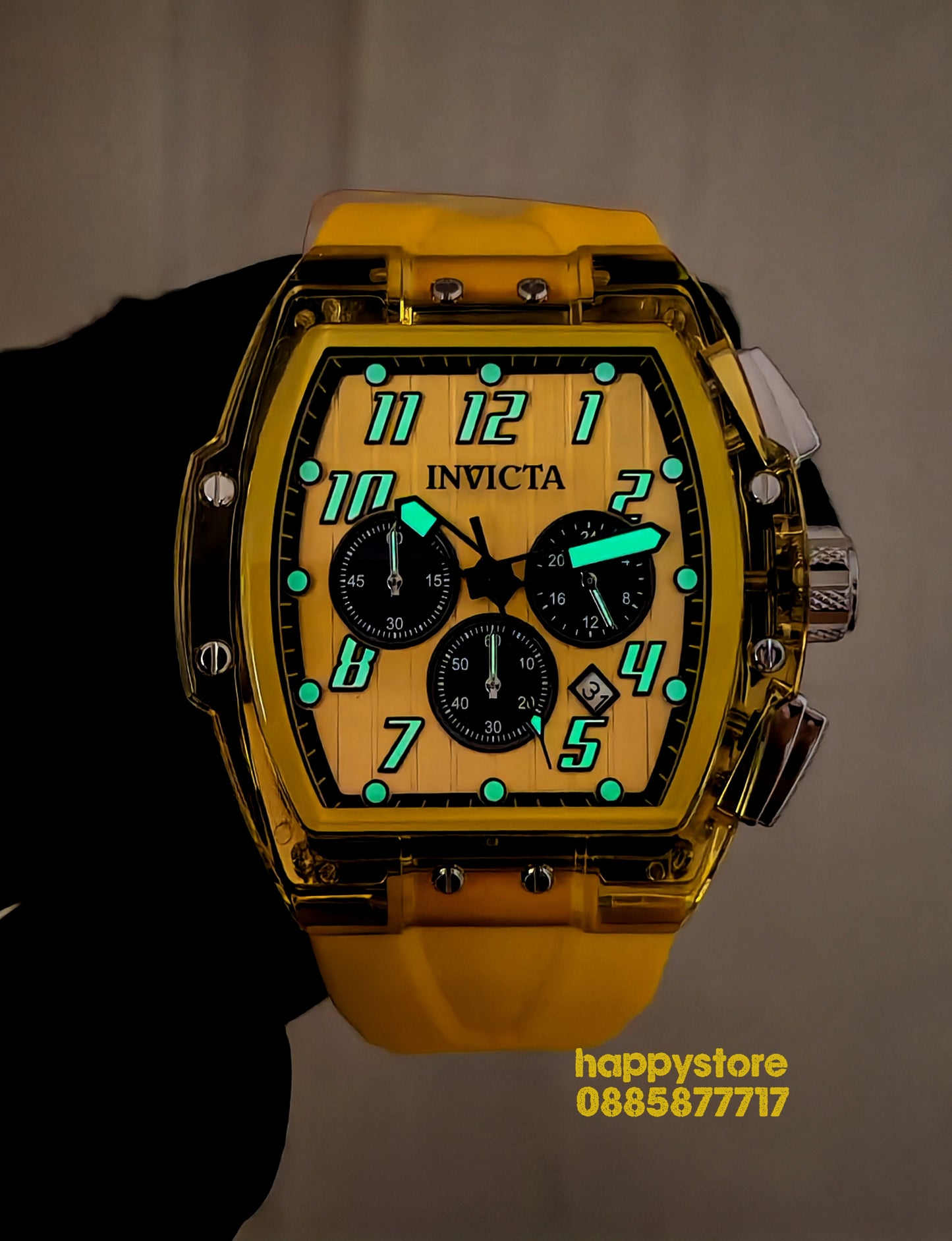 INVICTA Ghost Yellow 47 mm