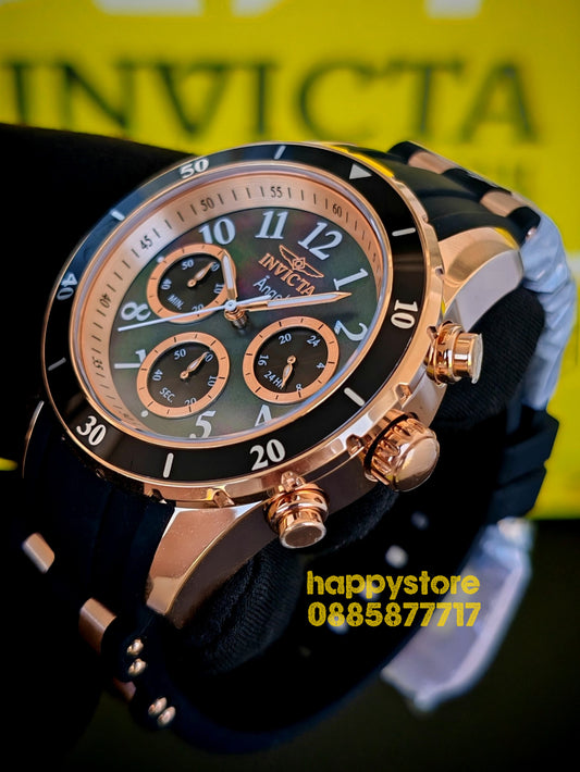 INVICTA Angel Rose gold Black women 40 mm