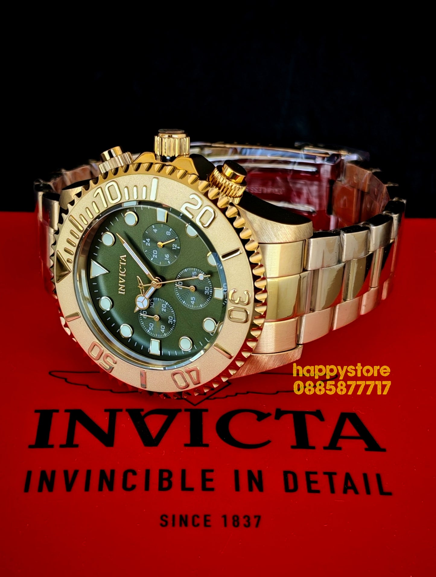INVICTA Grand Diver green dial 52 mm