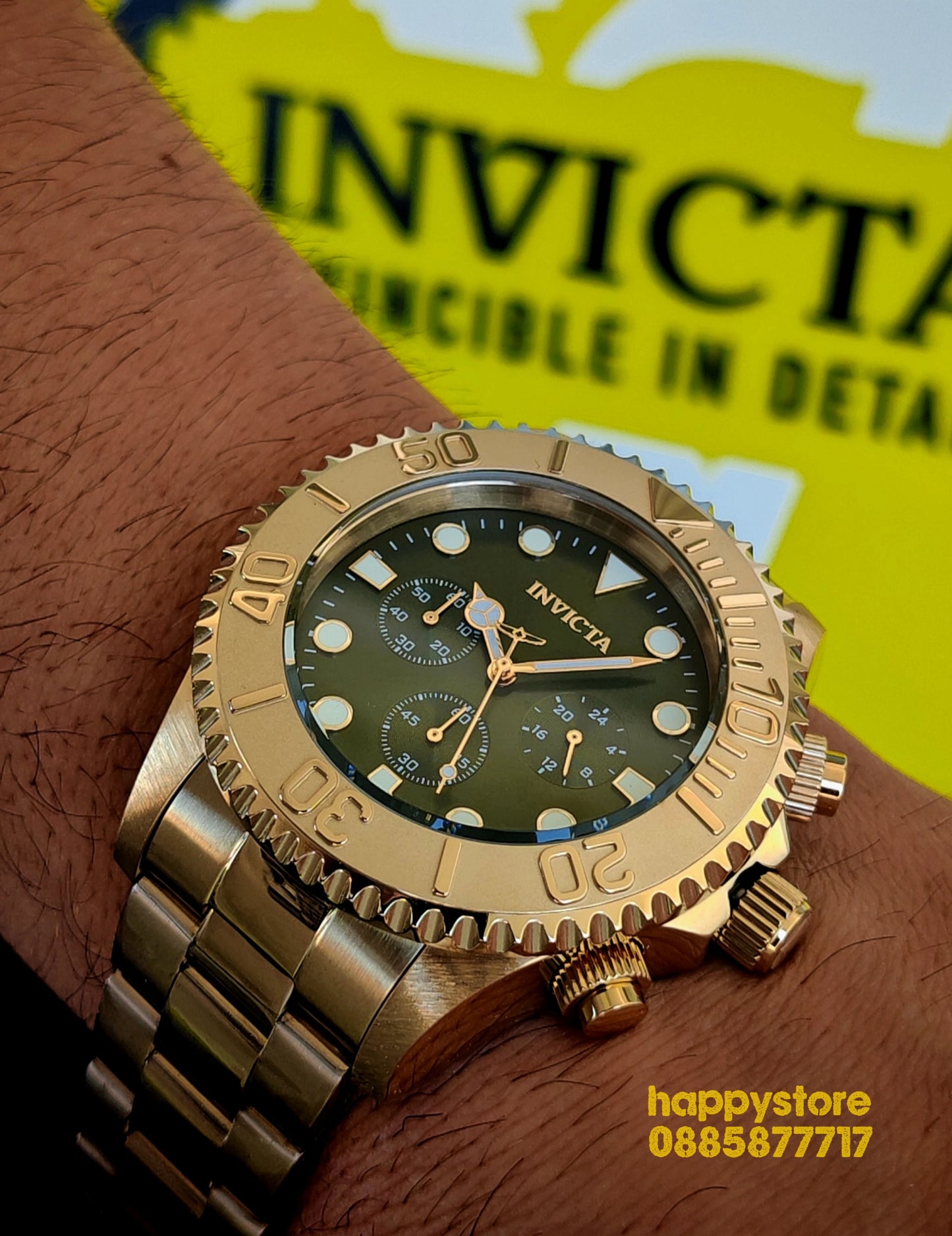INVICTA Grand Diver green dial 52 mm